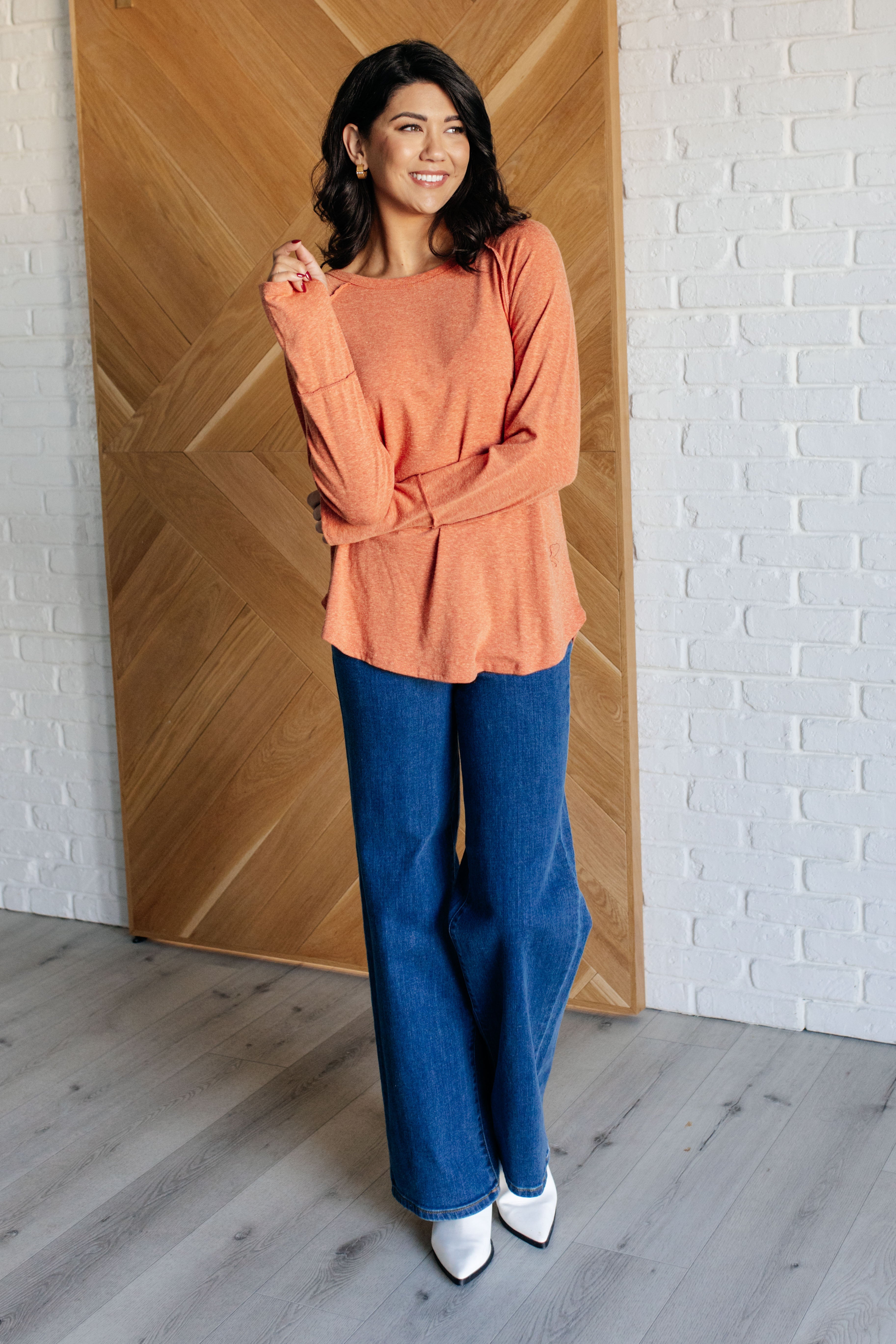 Rustic Charm Long Sleeve Top Tops Ave Shops- Tilden Co.