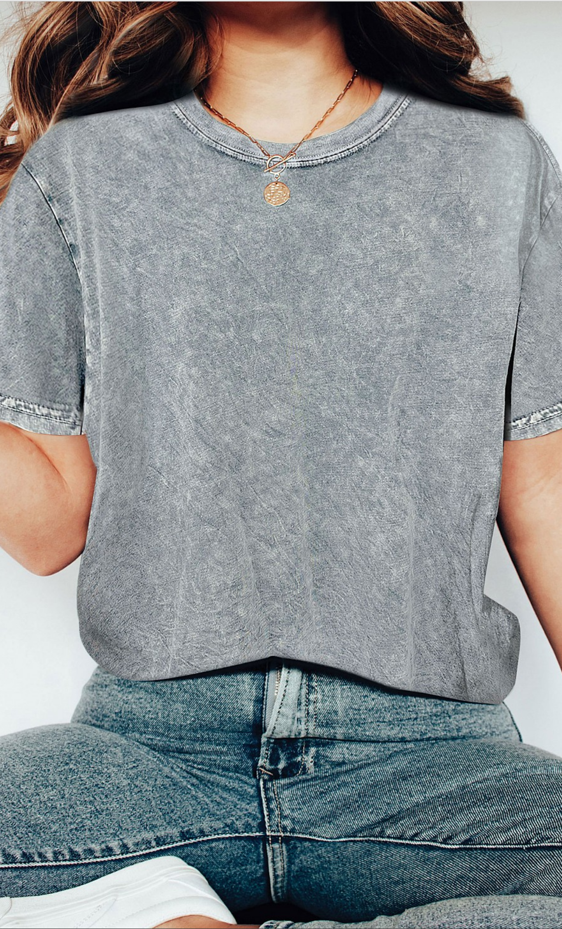 Mineral Washed T-Shirt Grey / Small Grey Small Shirts & Tops Rustee Clothing- Tilden Co.
