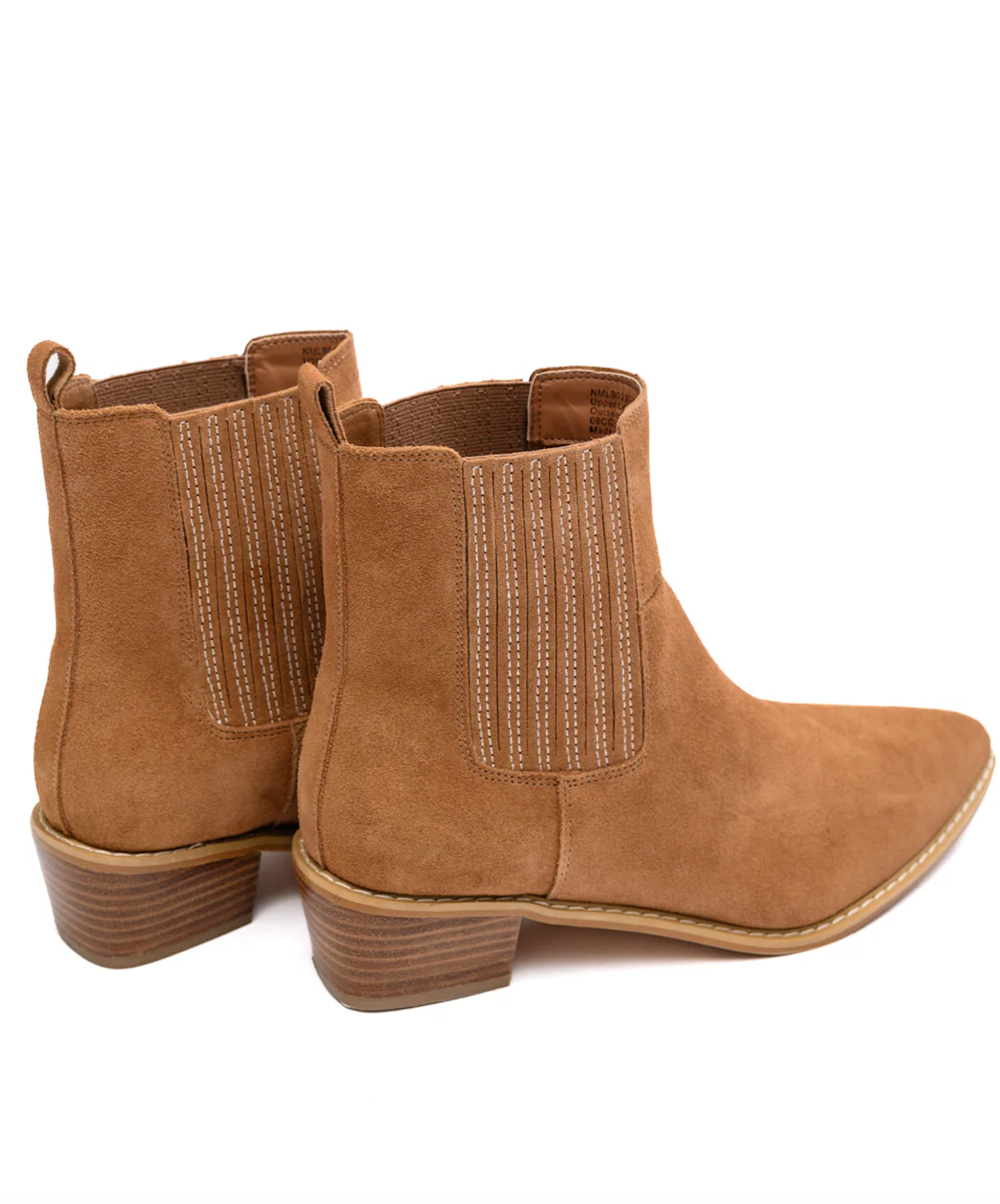 Leonor Suede Ankle Boot in Tan 100 Western Boots Naughty Monkey- Tilden Co.