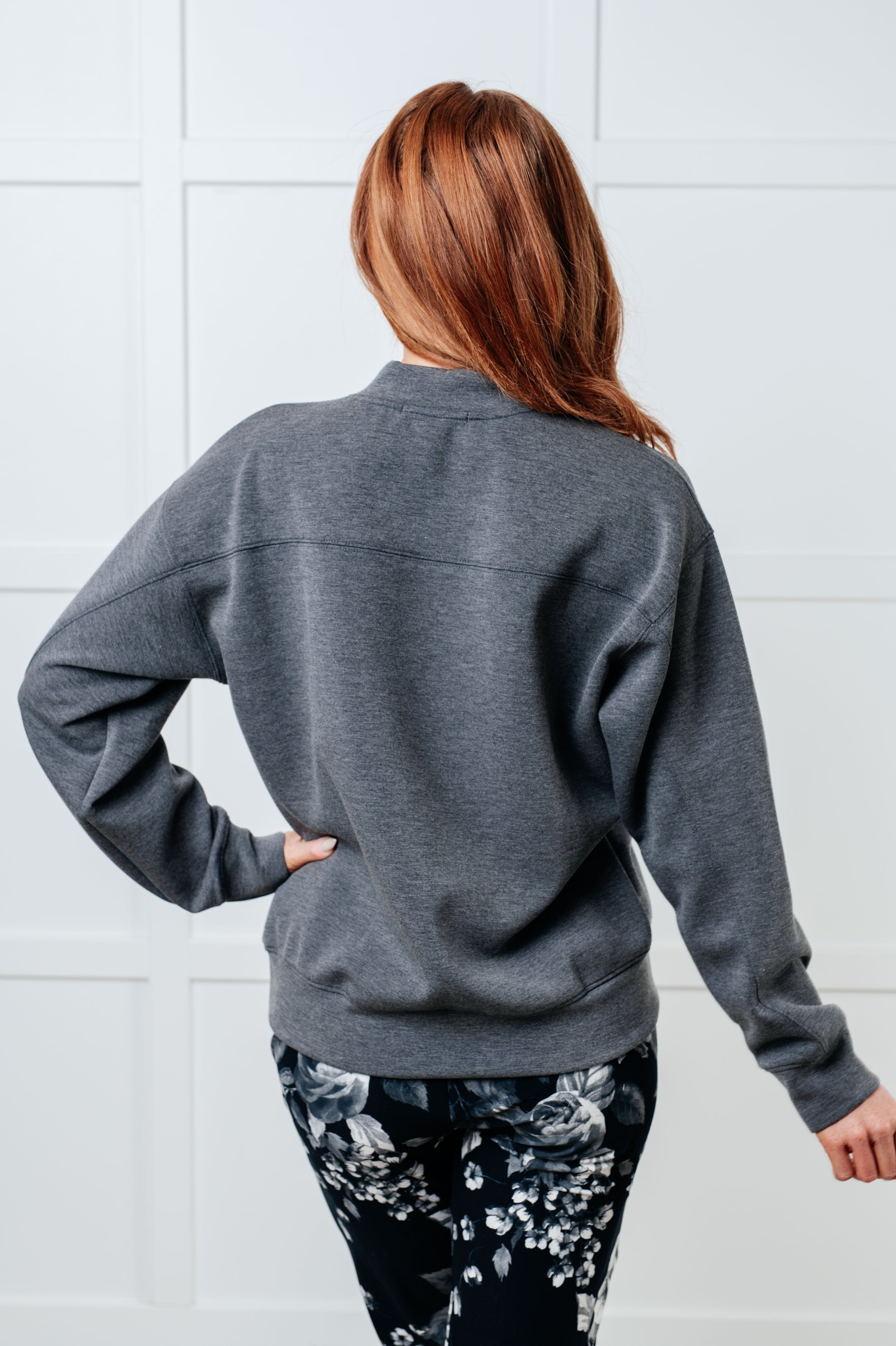 Settle In Mock Neck Sweatshirt Tops Ave Shops- Tilden Co.