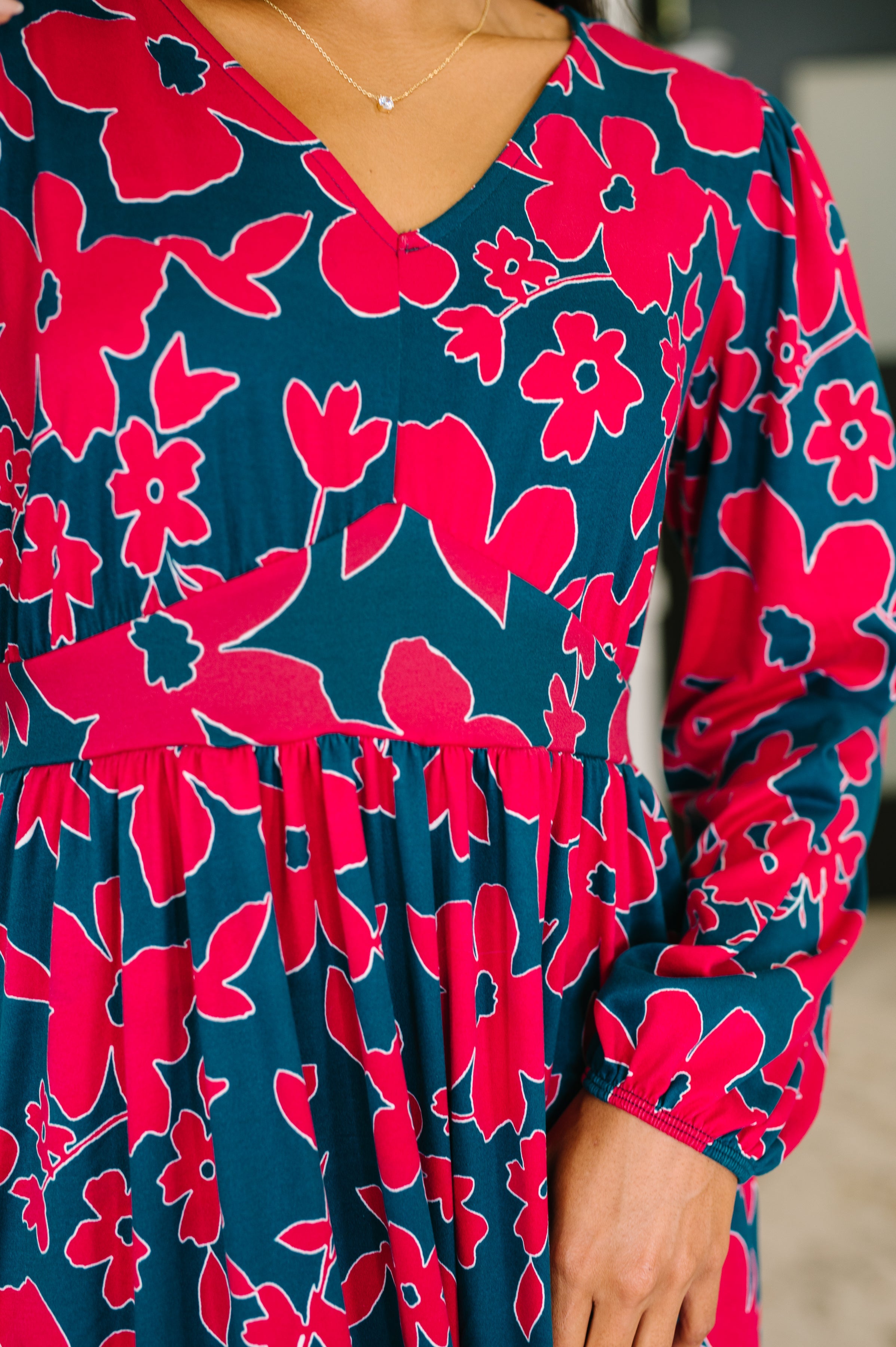 She's Just the Girl for Me V-Neck Dress Womens Ave Shops- Tilden Co.