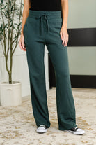 Slow Mornings High Waisted Sweats in Jungle Green Womens Ave Shops- Tilden Co.