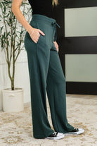 Slow Mornings High Waisted Sweats in Jungle Green Womens Ave Shops- Tilden Co.