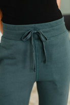 Slow Mornings High Waisted Sweats in Jungle Green Womens Ave Shops- Tilden Co.