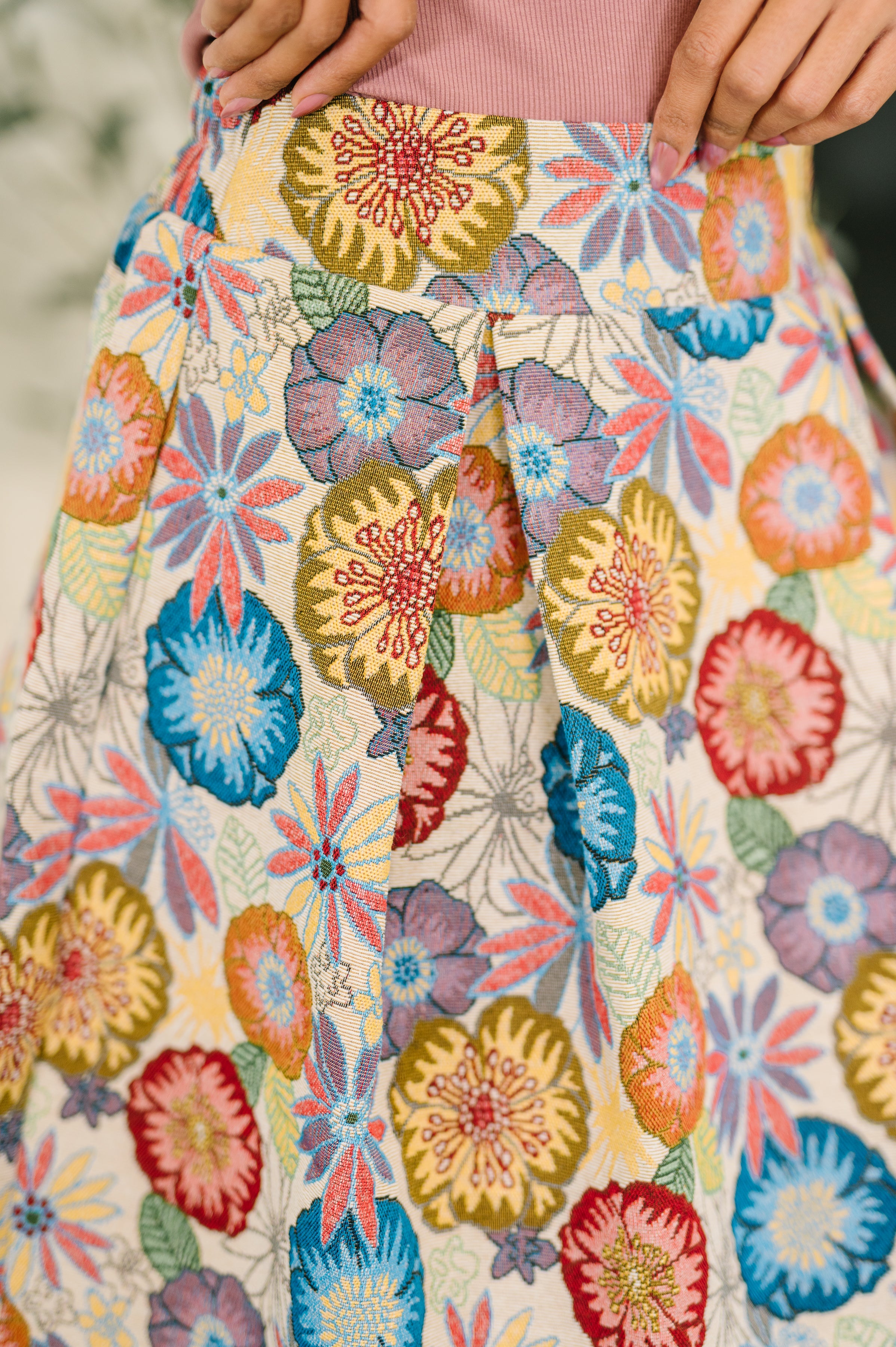 Sound Mind Floral Midi Skirt Womens Ave Shops- Tilden Co.