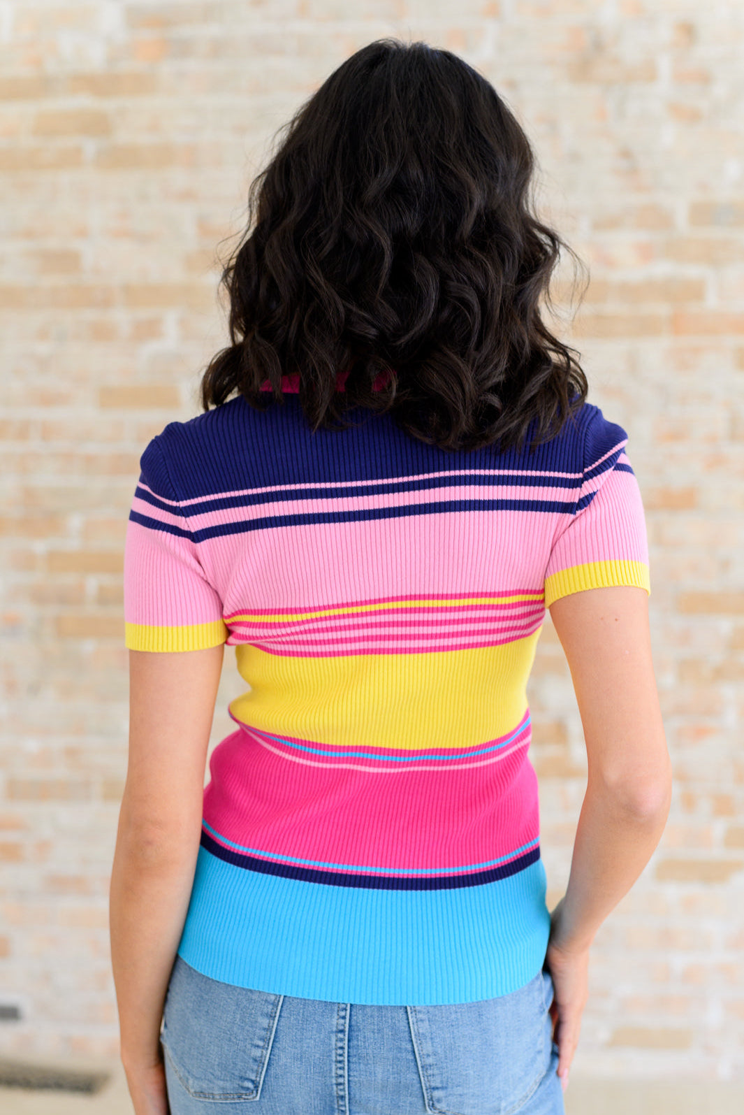 Sounds Great Striped Top Tops Ave Shops- Tilden Co.