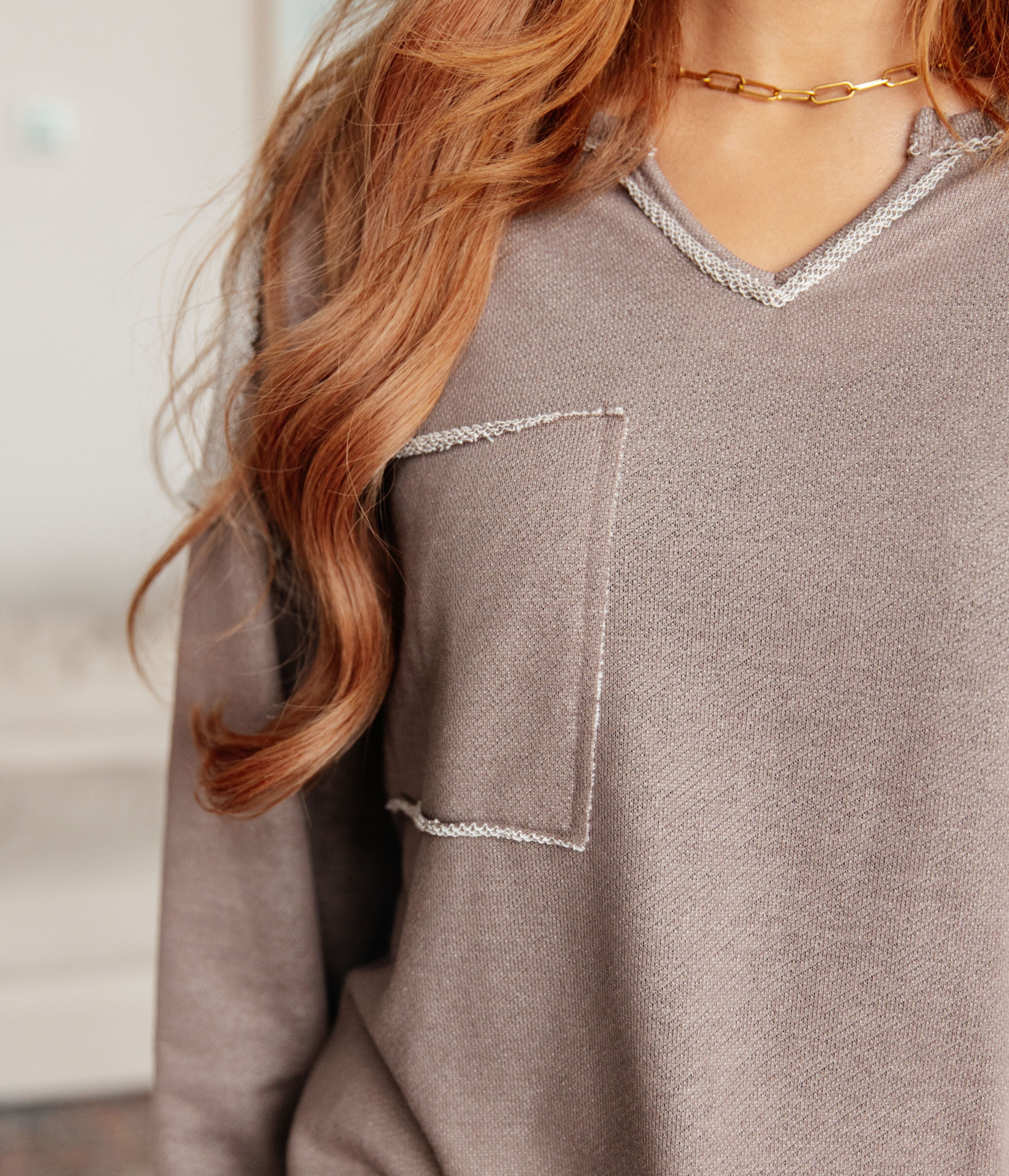 Spring In My Step V-Neck Pullover Tops Ave Shops- Tilden Co.