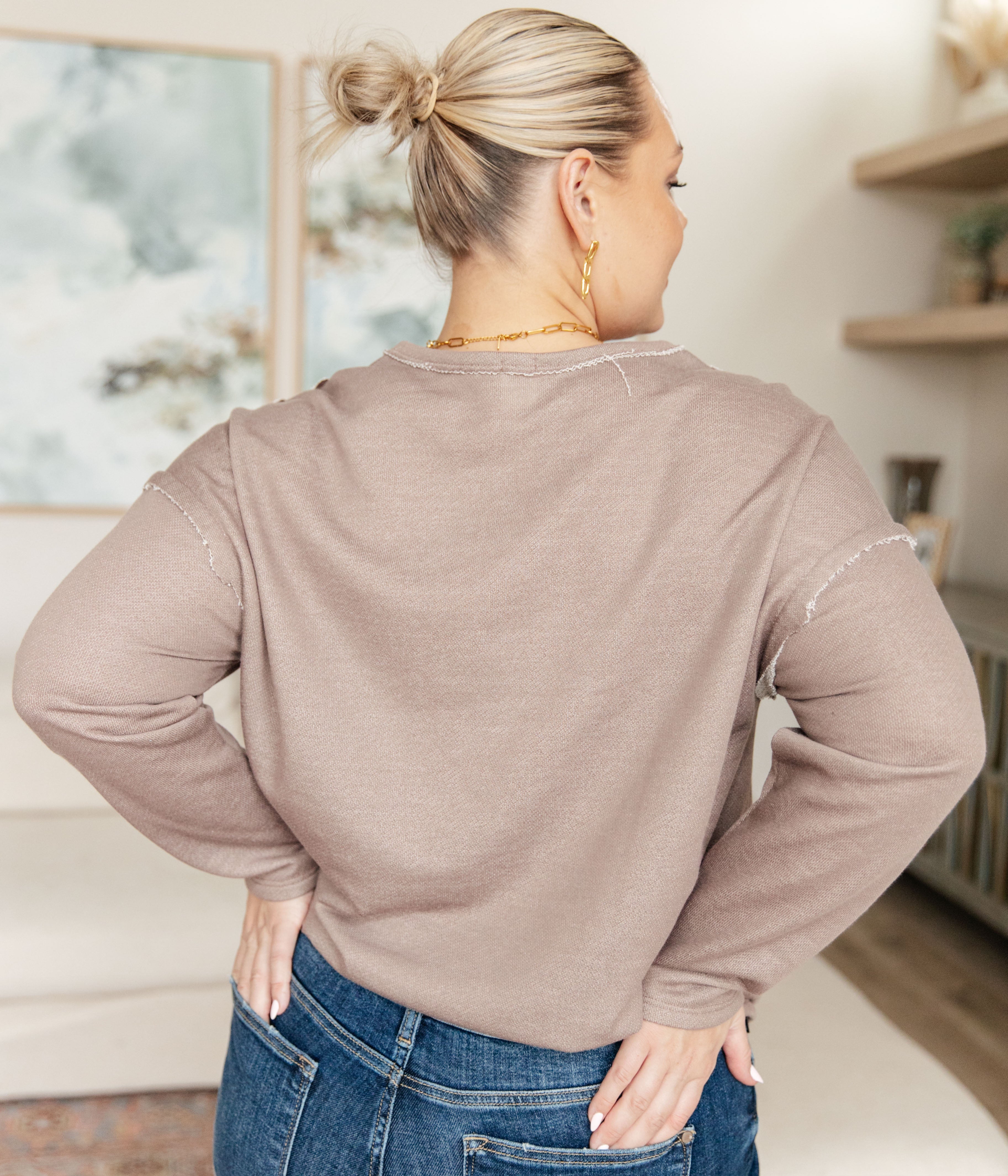 Spring In My Step V-Neck Pullover Tops Ave Shops- Tilden Co.