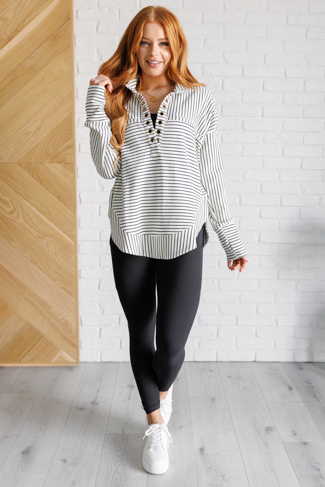 Striped Serendipity Pullover Tops Ave Shops- Tilden Co.