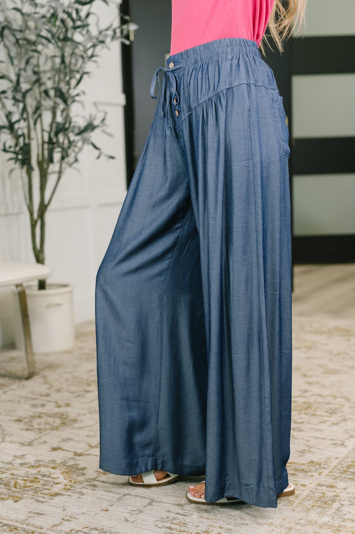 Stroll With a Friend Wide Leg Bottoms Womens Ave Shops- Tilden Co.