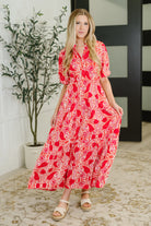 Strolling By Floral Maxi Dress Womens Ave Shops- Tilden Co.