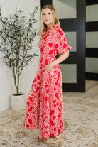 Strolling By Floral Maxi Dress Womens Ave Shops- Tilden Co.