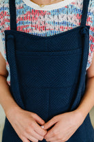 Suit Yourself Adjustable Strap Jumpsuit in Navy Womens Ave Shops- Tilden Co.