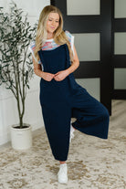 Suit Yourself Adjustable Strap Jumpsuit in Navy Womens Ave Shops- Tilden Co.