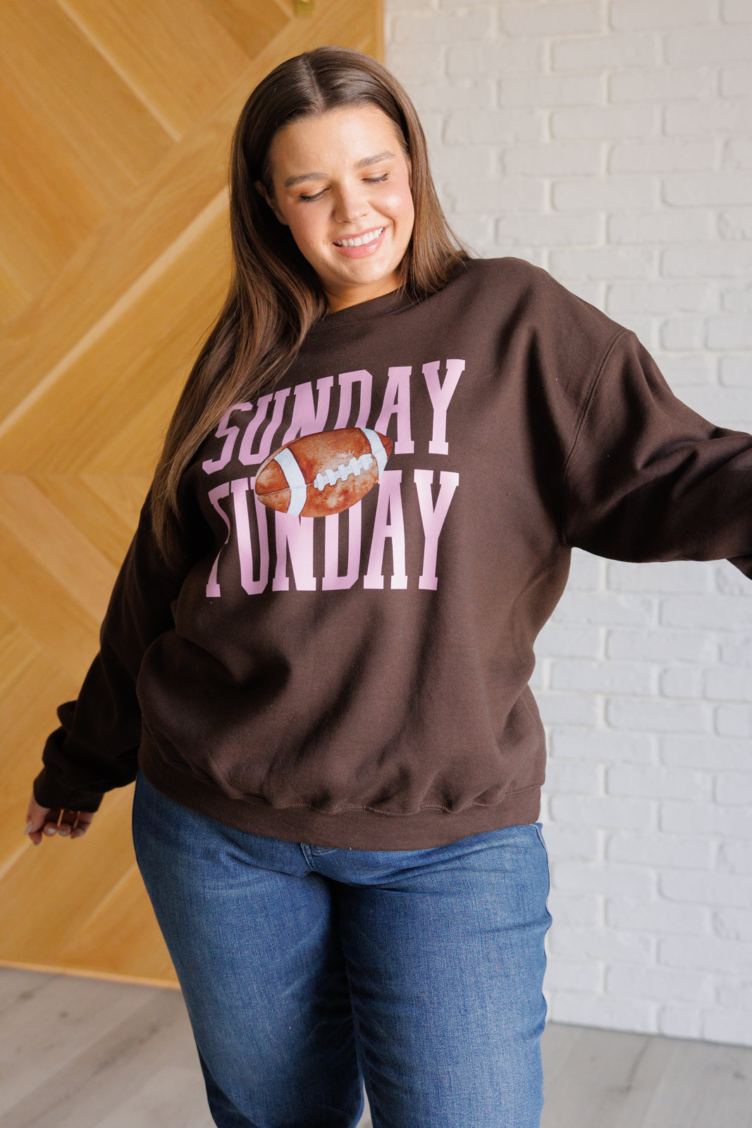 Sunday Funday Graphic Sweatshirt Tops Ave Shops- Tilden Co.