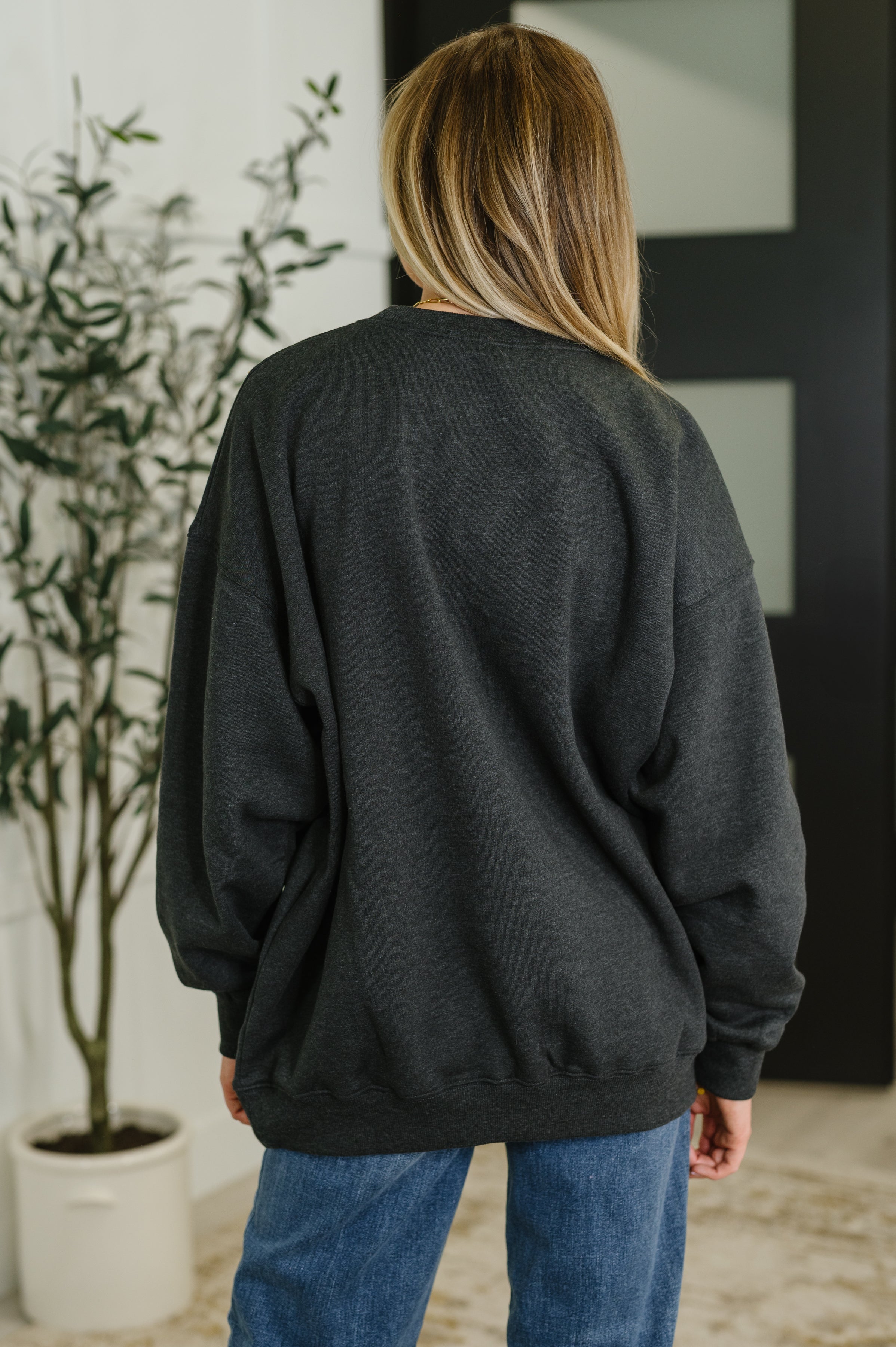 Sunday Snug Relaxed Pullover in Charcoal Womens Ave Shops- Tilden Co.