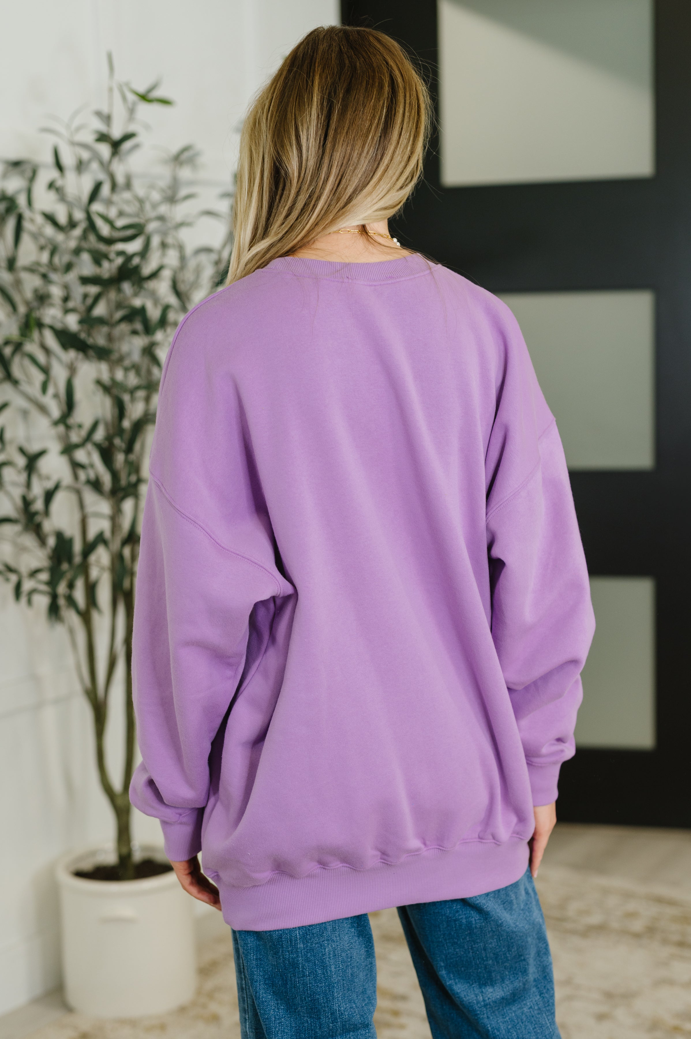 Sunday Snug Relaxed Pullover in Lavender Womens Ave Shops- Tilden Co.