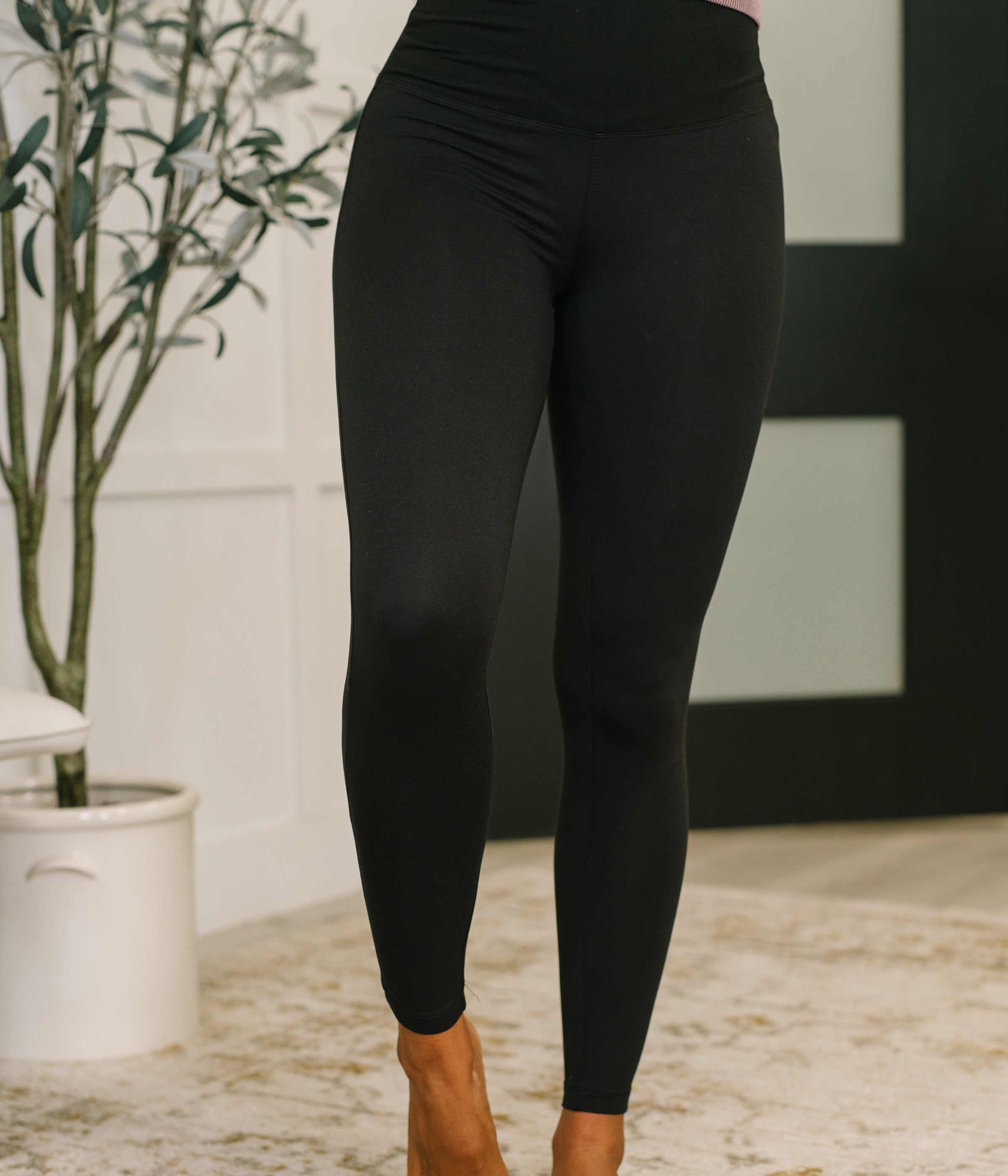 Sunday Splits High Waisted Leggings in Black Womens Ave Shops- Tilden Co.