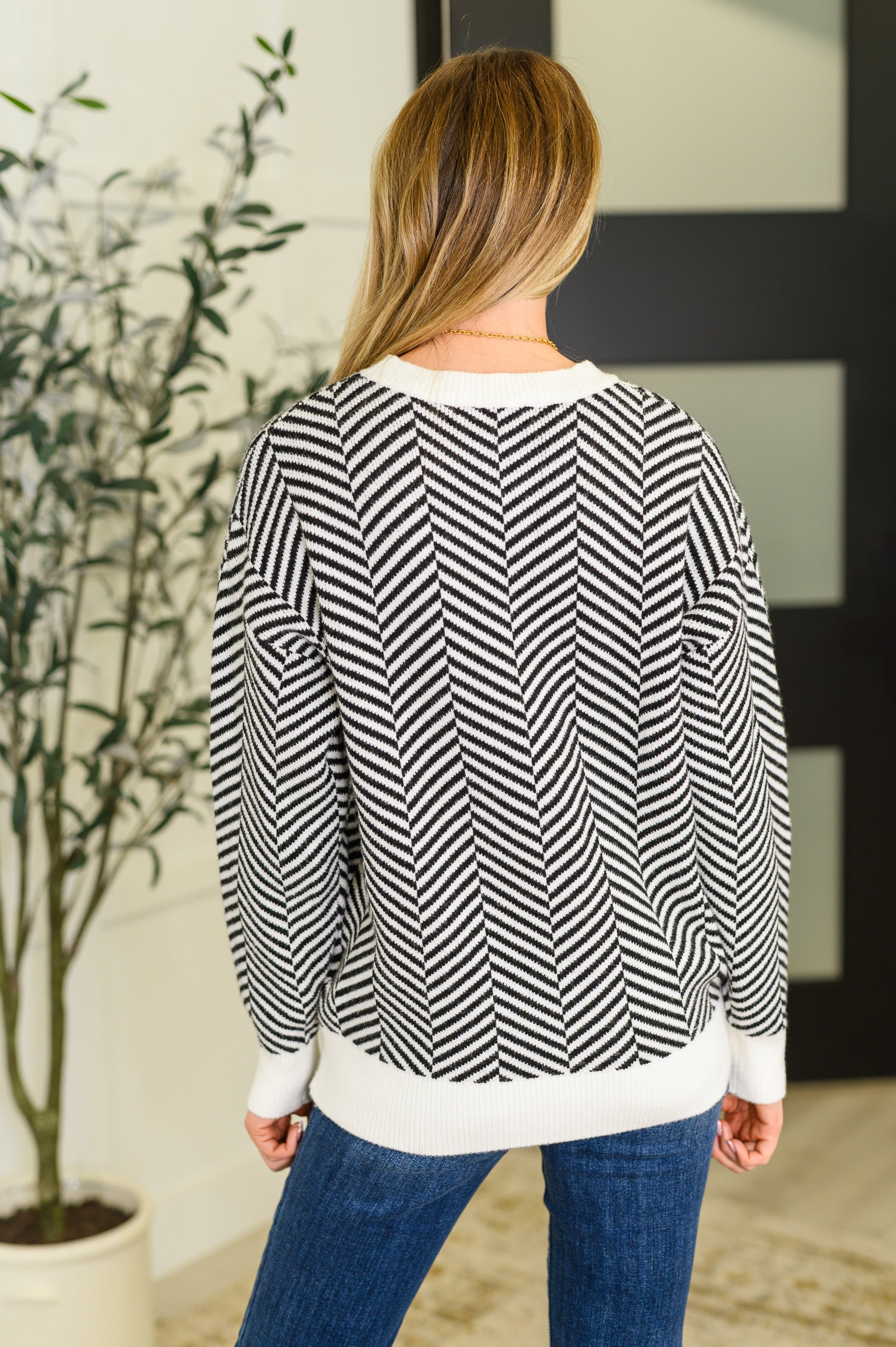 Super Secret Chevron Sweater Womens Ave Shops- Tilden Co.