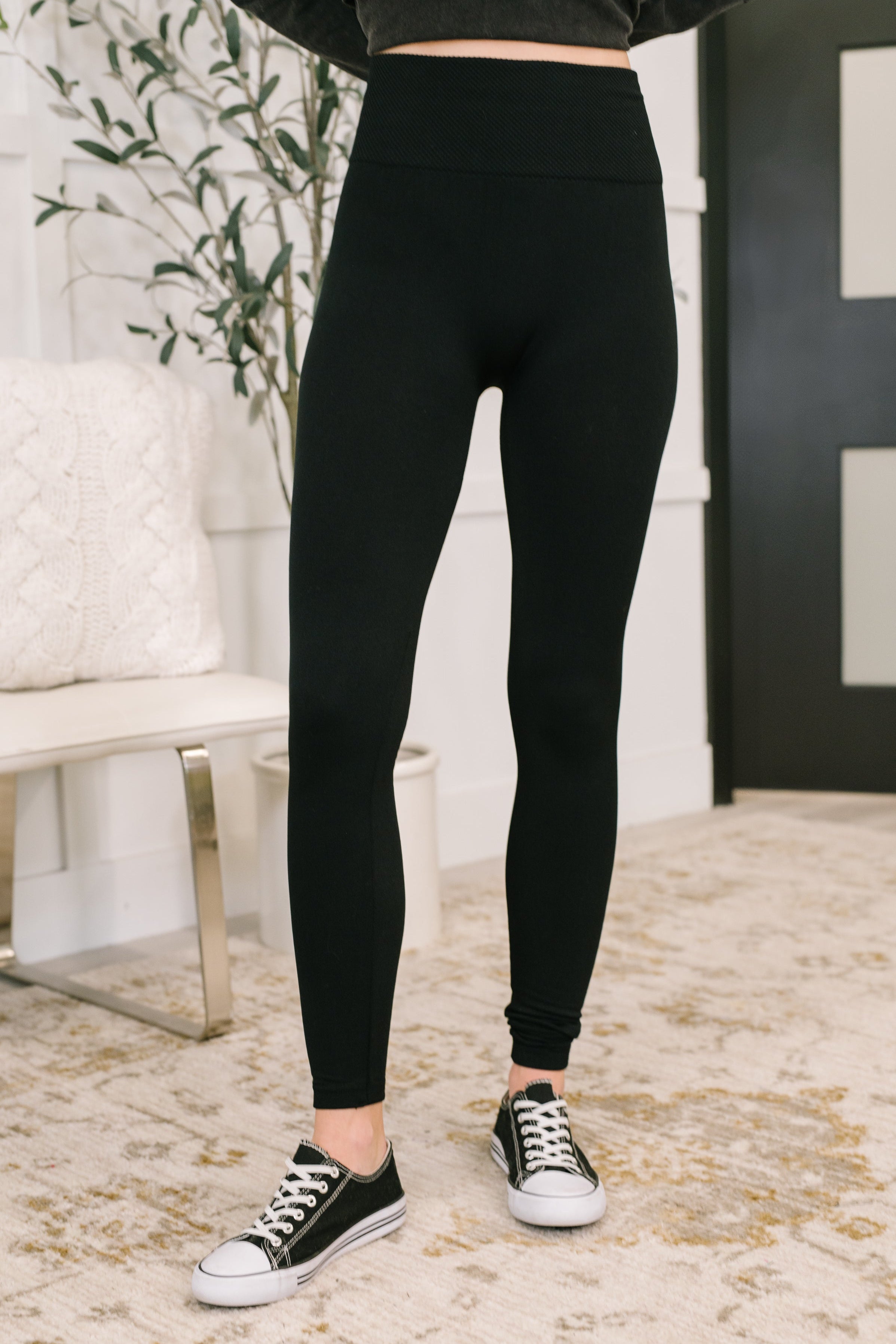 Sweet Steppin' High Waist Leggings in Black Womens Ave Shops- Tilden Co.