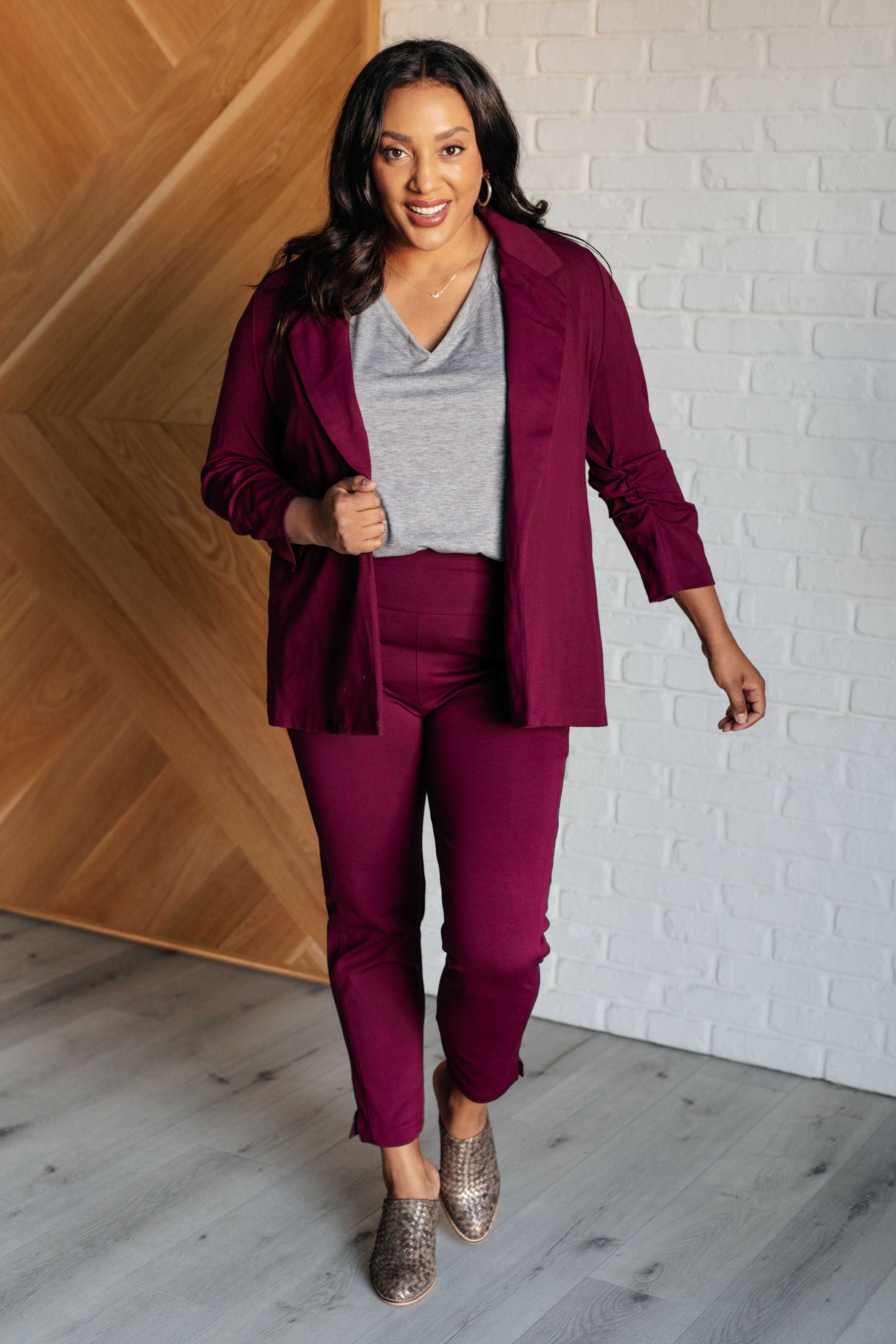 Take it Easy Eyelet Trim Top Tops Ave Shops- Tilden Co.