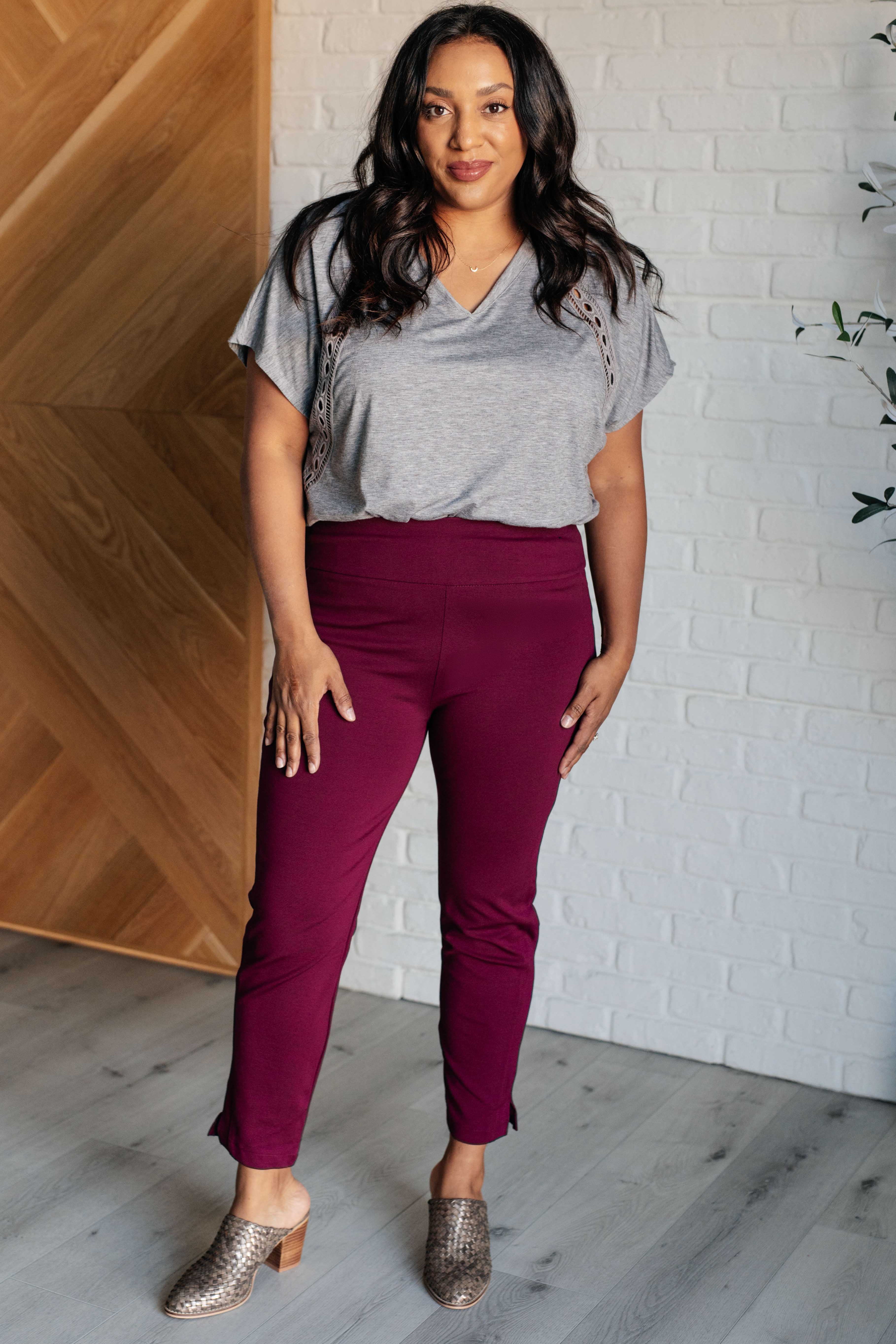 Take it Easy Eyelet Trim Top Tops Ave Shops- Tilden Co.