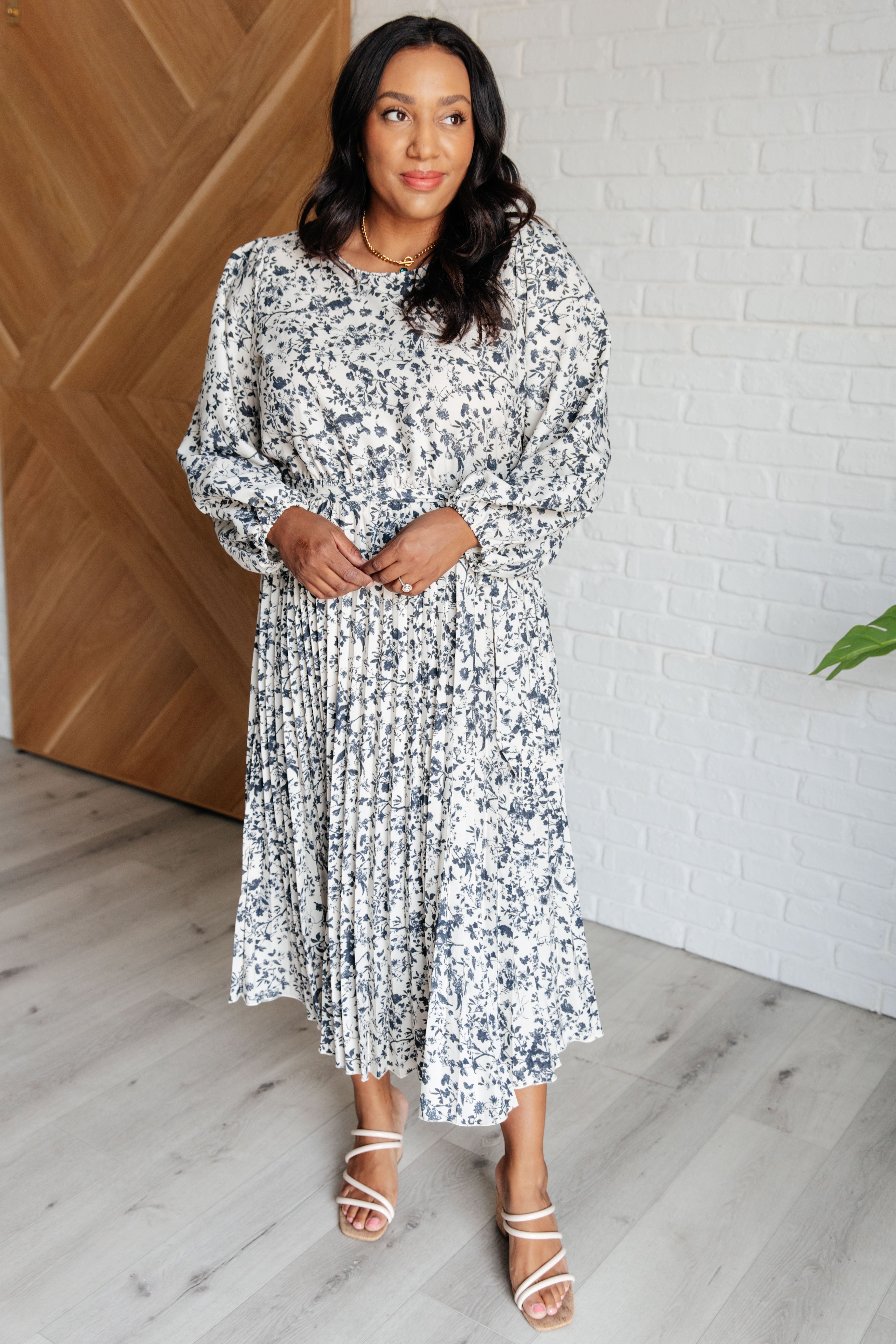 Tea Time Pleated Dress Dresses Ave Shops- Tilden Co.