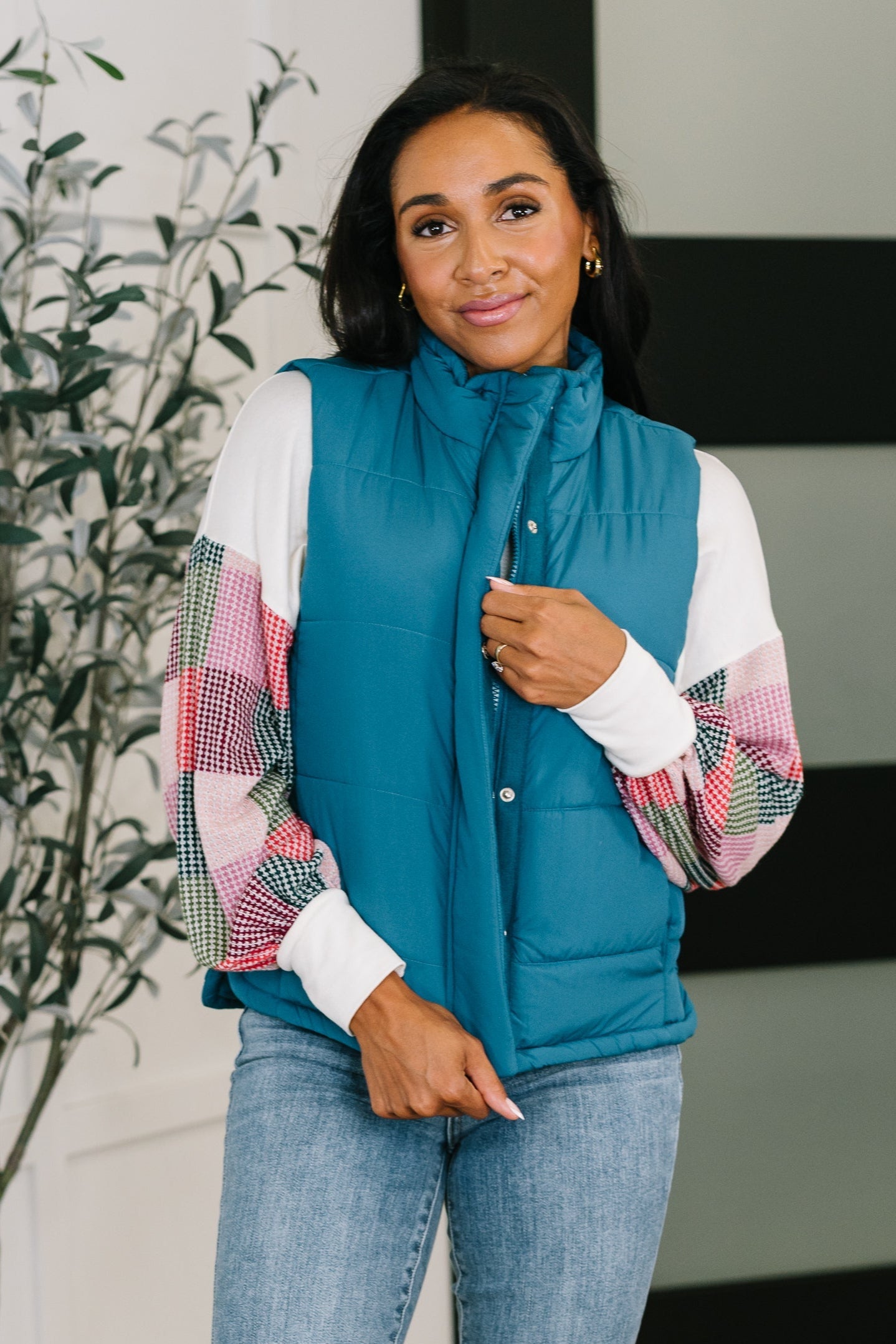 That's What I'm Talkin' About Puffer Vest in Teal Womens Ave Shops- Tilden Co.