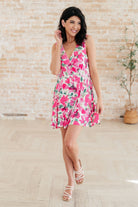 The Sun's Been Quite Kind V-Neck Dress in Pink Dresses Ave Shops- Tilden Co.