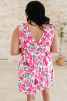 The Sun's Been Quite Kind V-Neck Dress in Pink Dresses Ave Shops- Tilden Co.