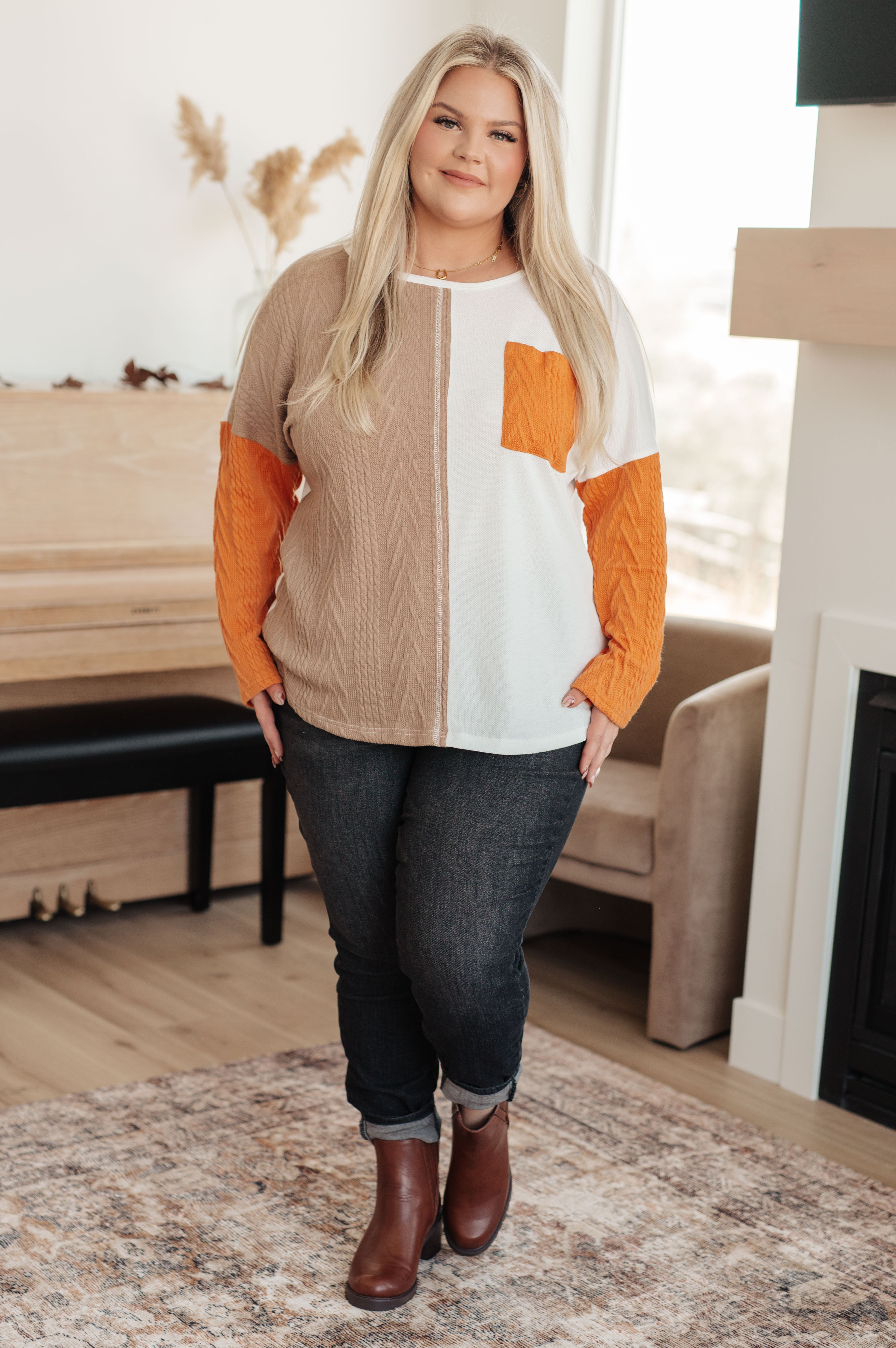 This, That, And The Other Colorblock Top Tops Ave Shops- Tilden Co.