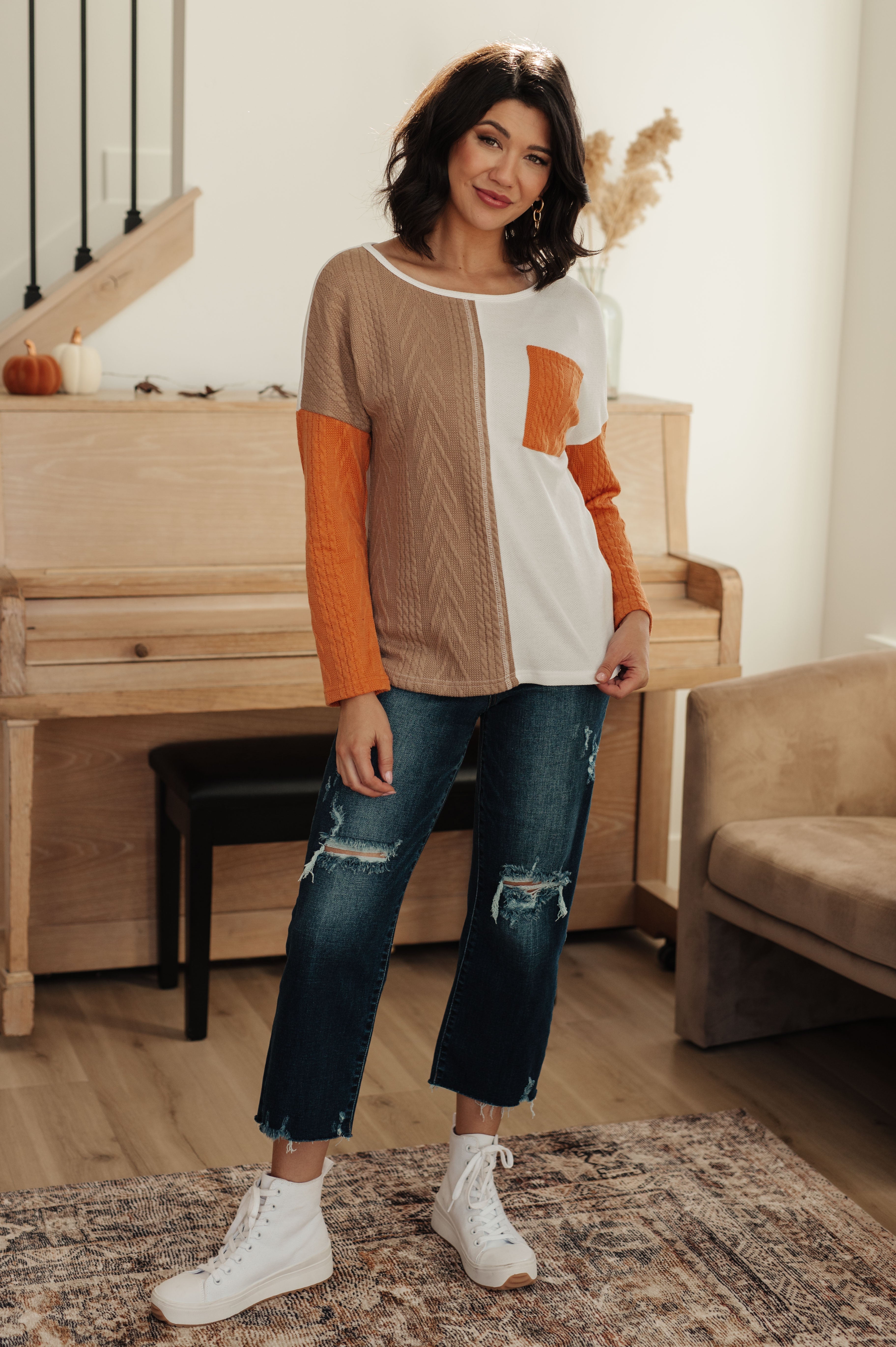 This, That, And The Other Colorblock Top Tops Ave Shops- Tilden Co.