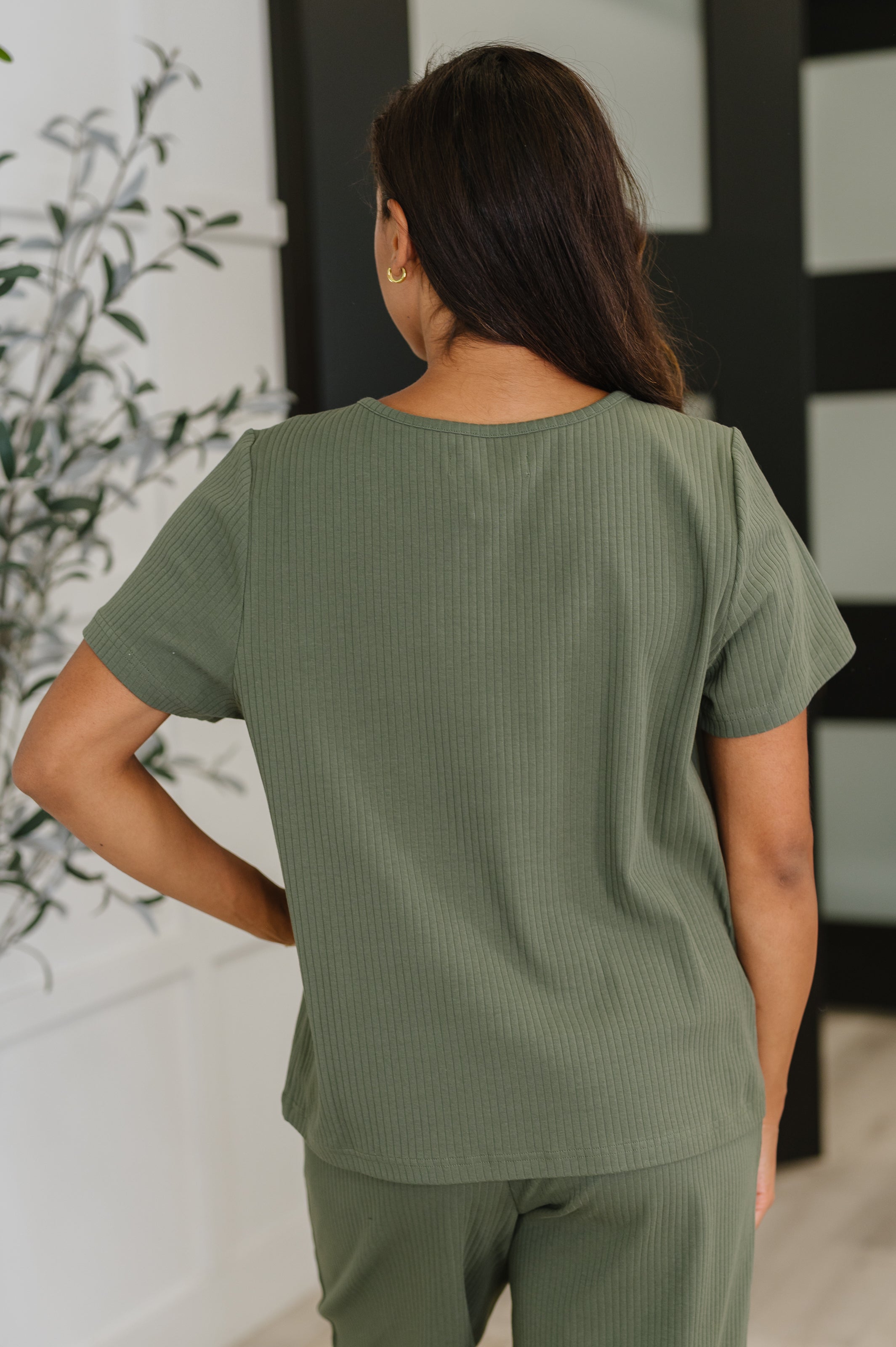 Thyme Boxy Tee in Dusty Pine Womens Ave Shops- Tilden Co.