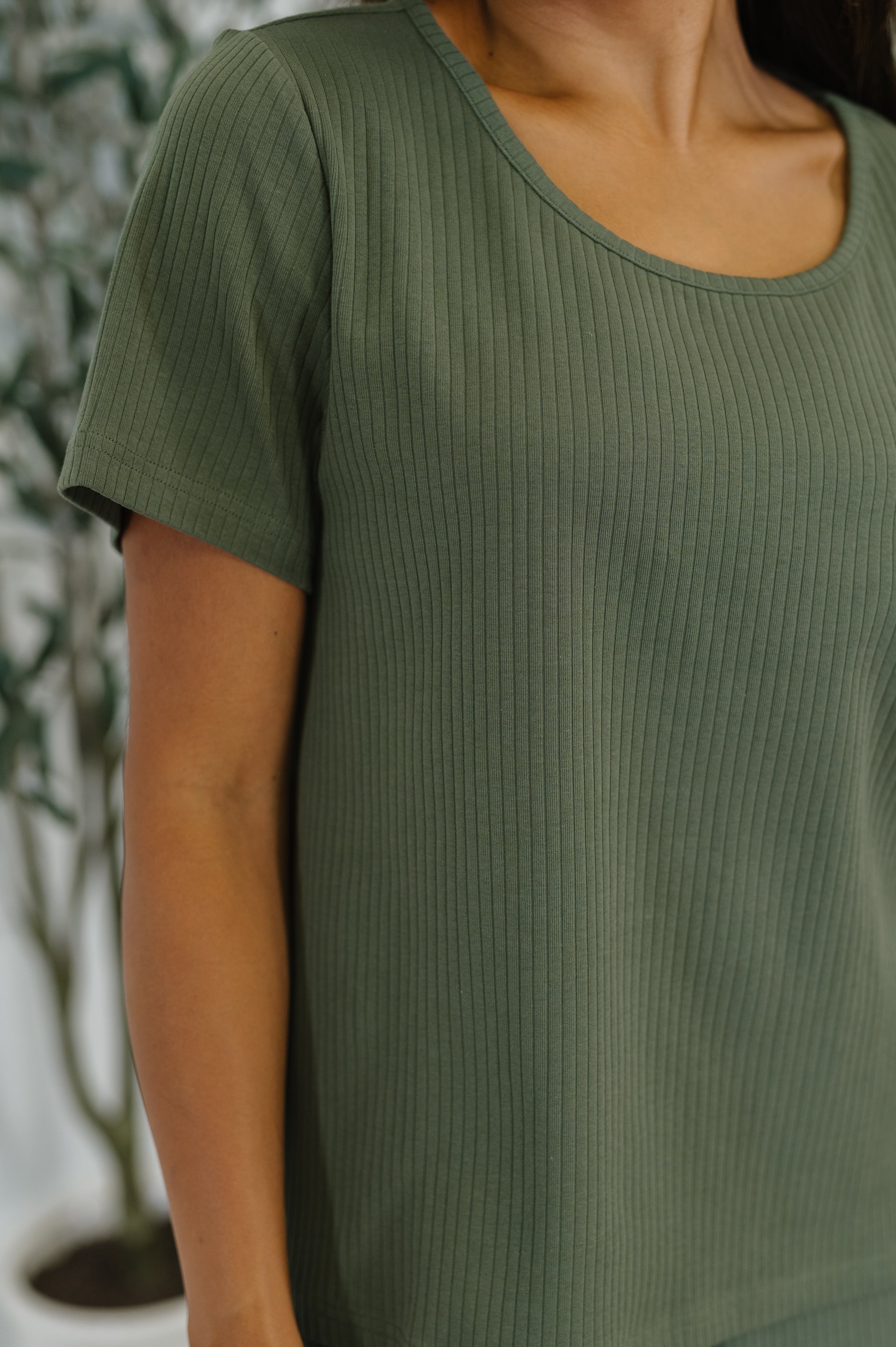 Thyme Boxy Tee in Dusty Pine Womens Ave Shops- Tilden Co.