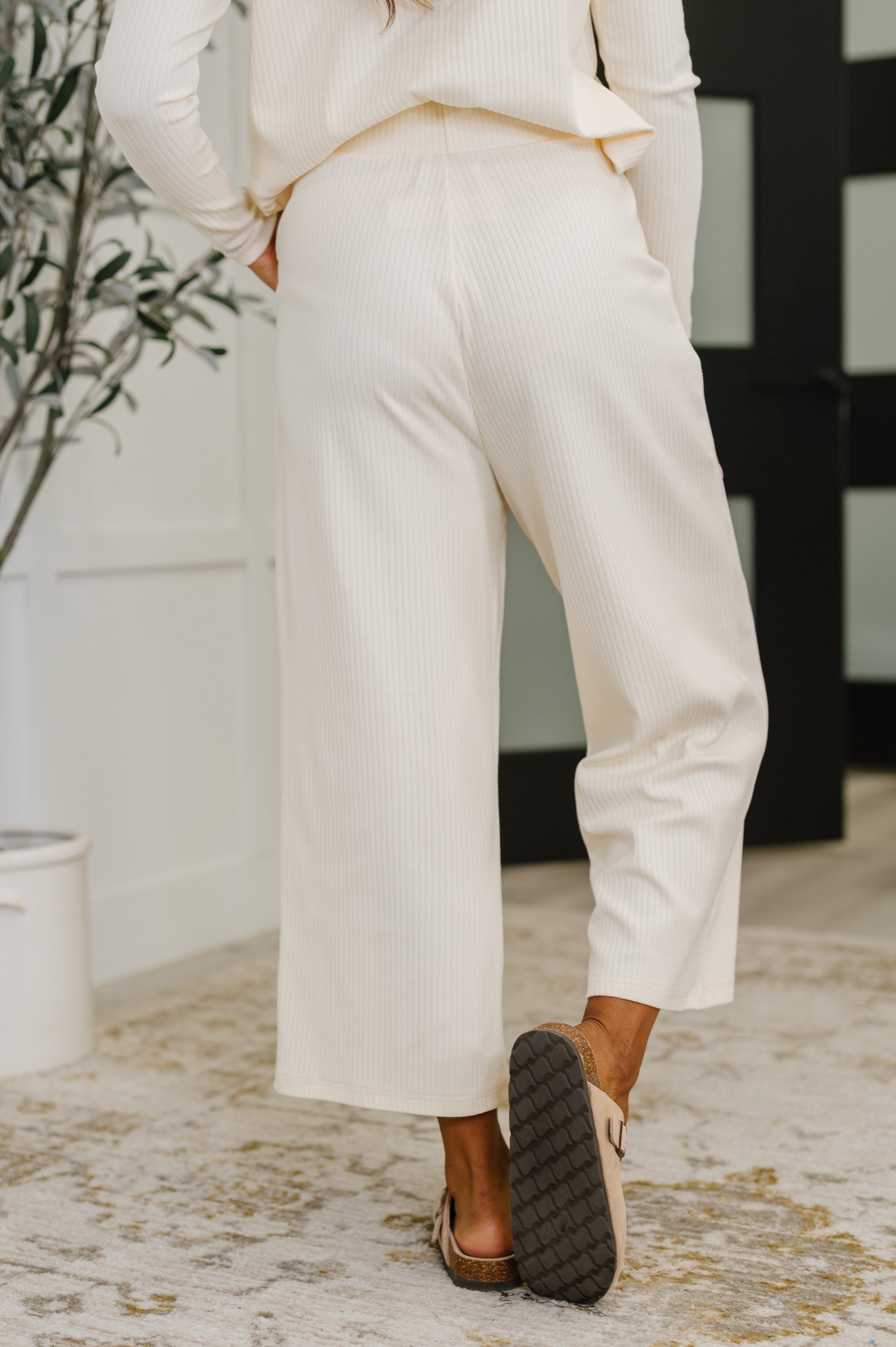Thyme Culottes in Cream Womens Ave Shops- Tilden Co.