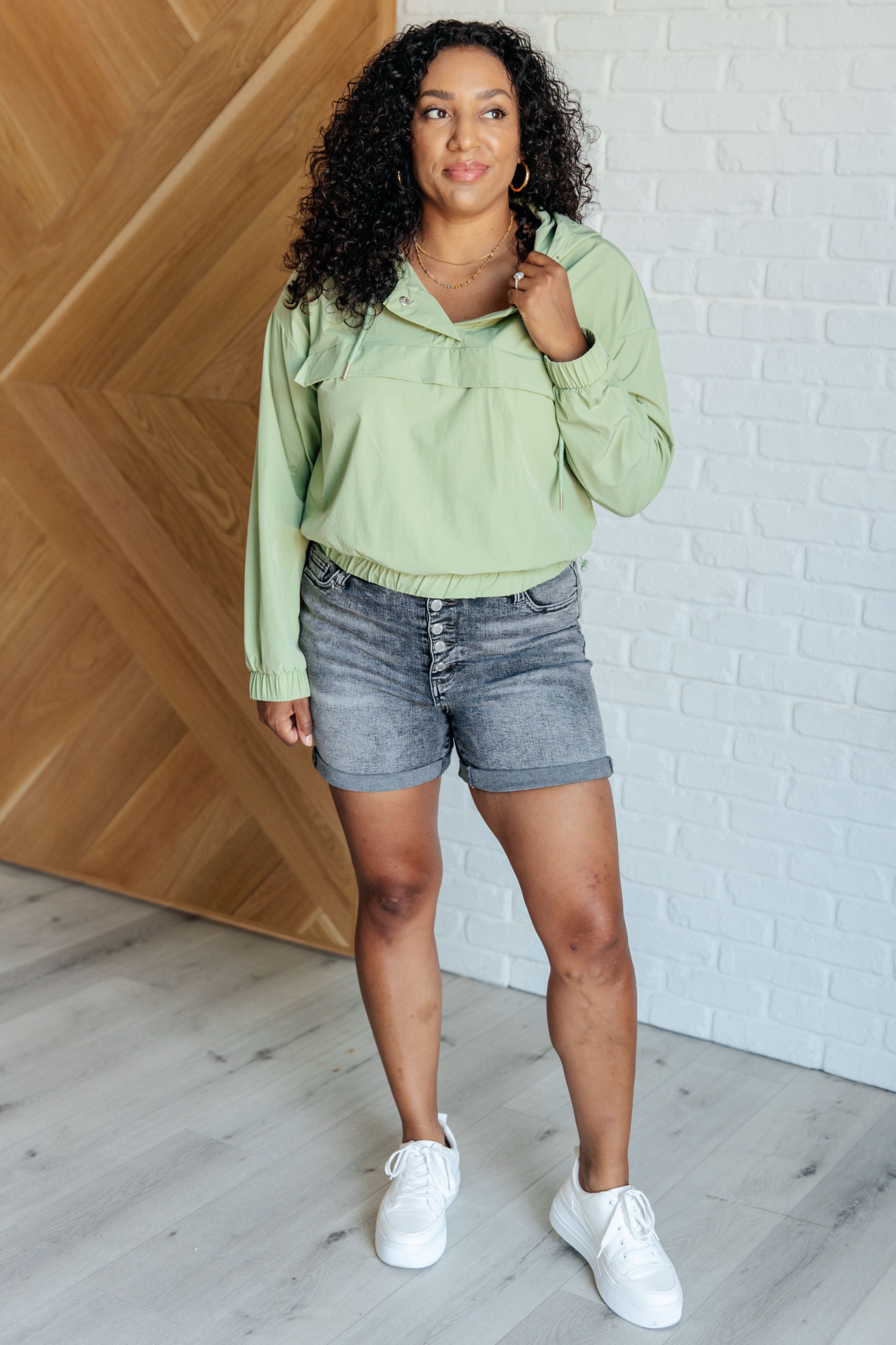 Tomorrow's Forecast Hooded Windbreaker Layers Ave Shops- Tilden Co.