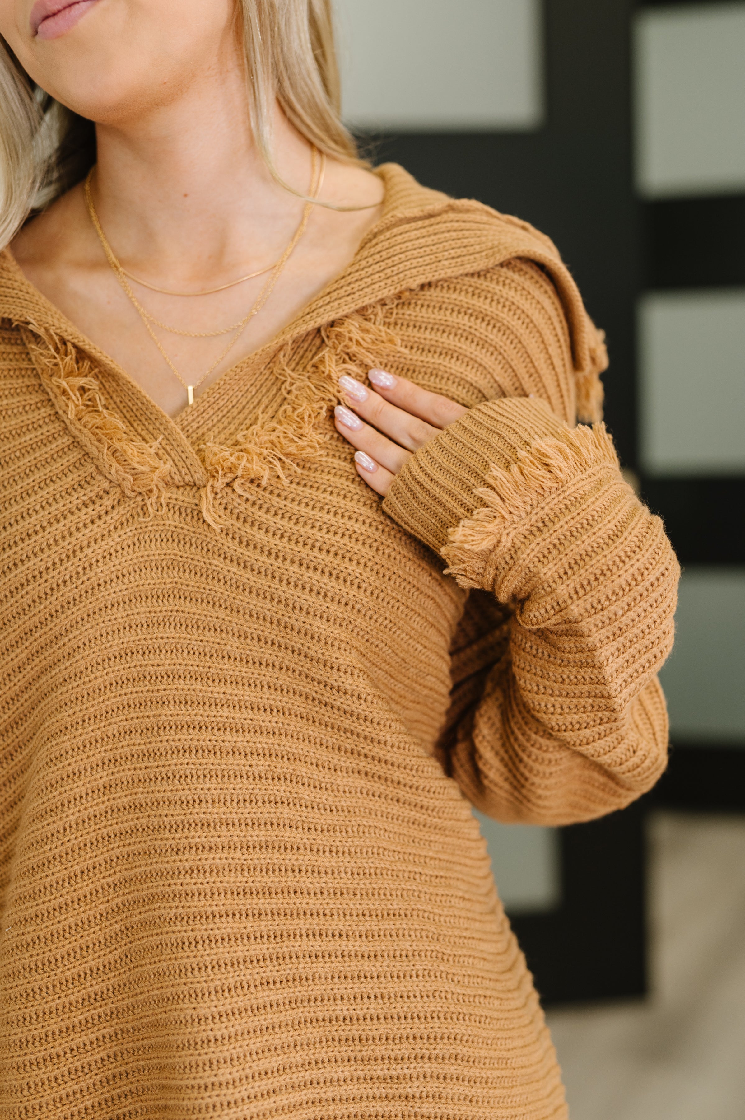 Travel Far & Wide Sweater in Taupe Womens Ave Shops- Tilden Co.