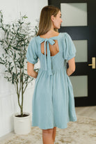 Twirlin’ Dirty Cable Ribbed Knit Dress in Sage Green Womens Ave Shops- Tilden Co.