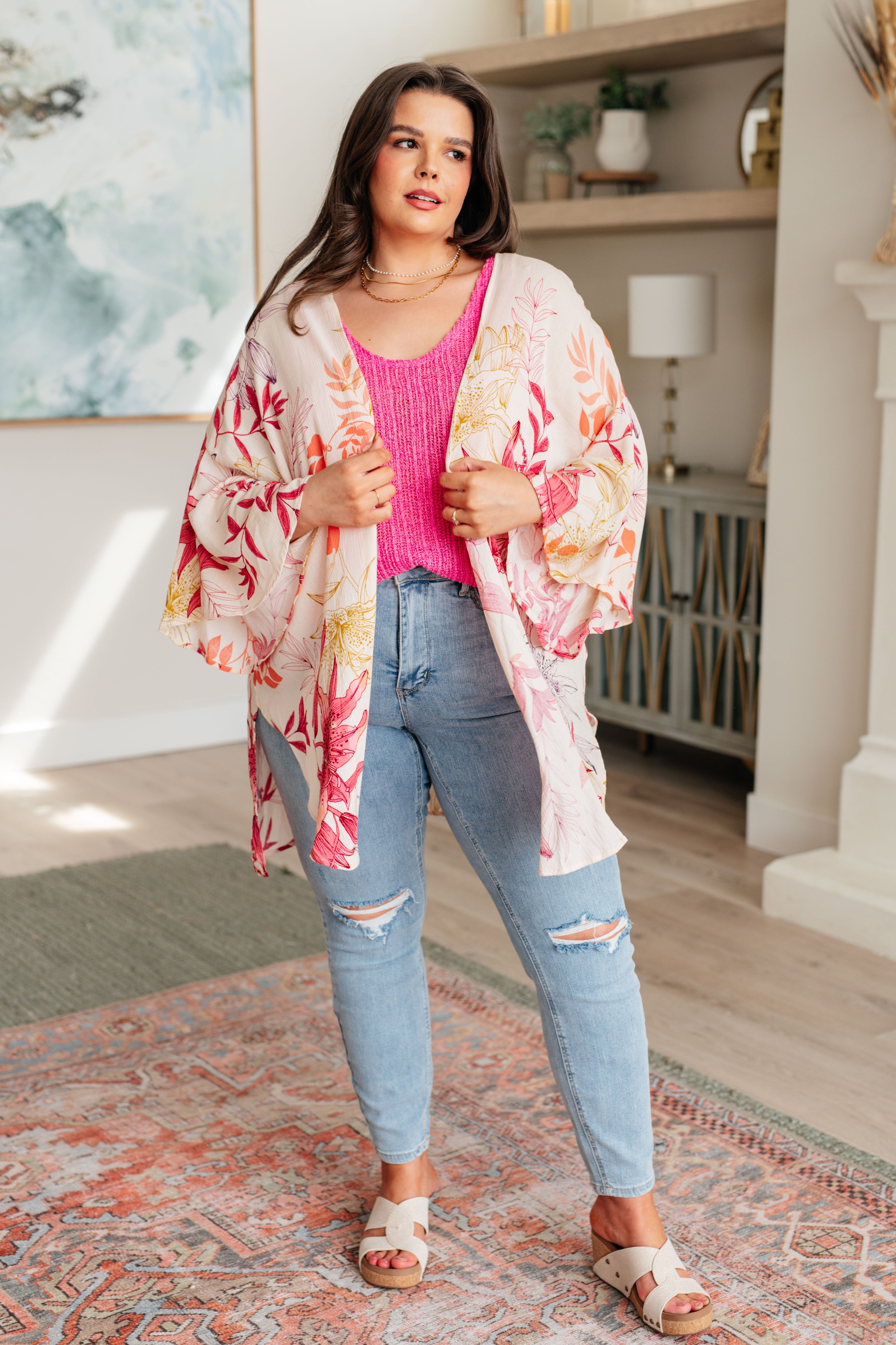 Vacay Season Bell Sleeve Kimono Layers Ave Shops- Tilden Co.