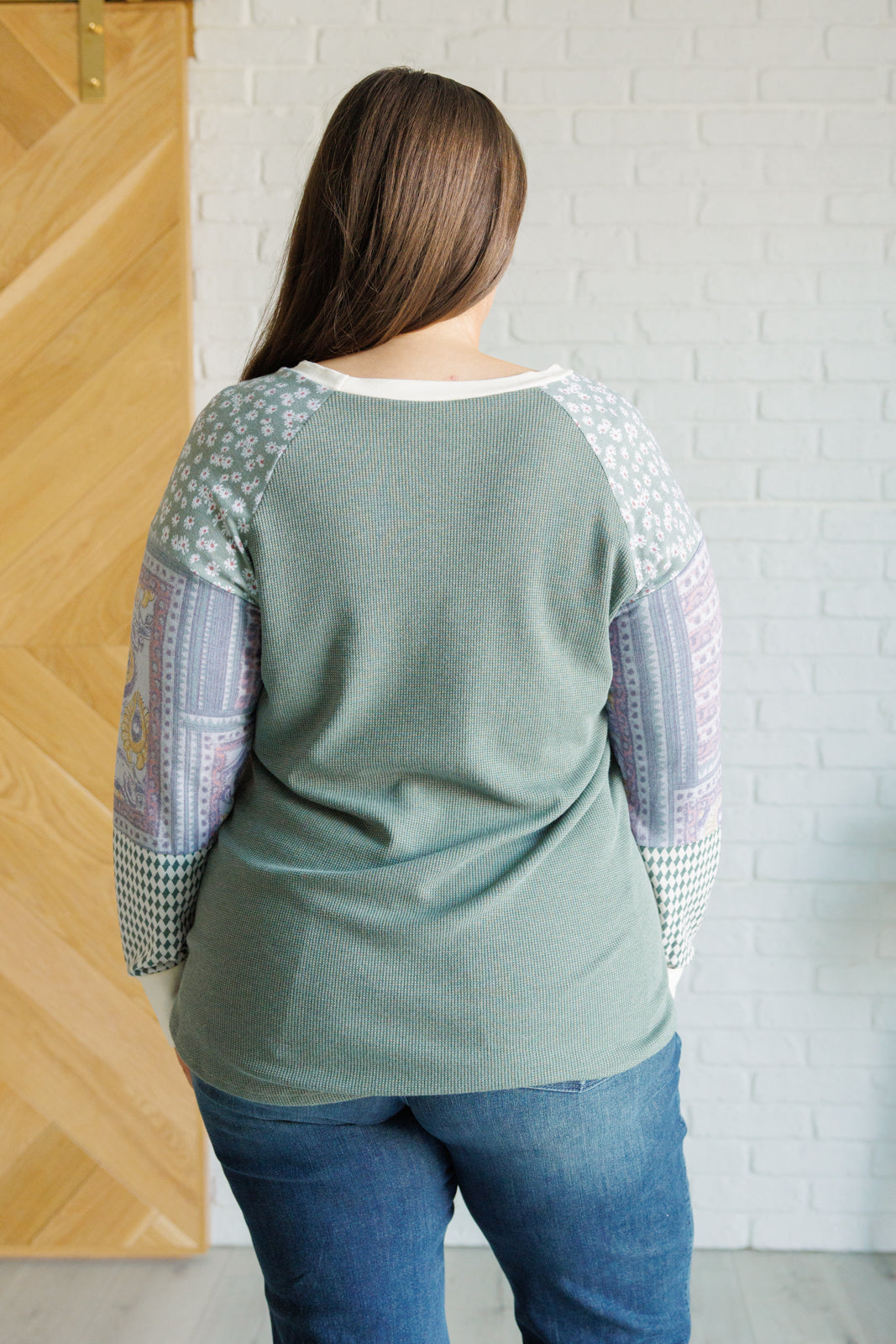 Very Curious Mixed Print Top Tops Ave Shops- Tilden Co.