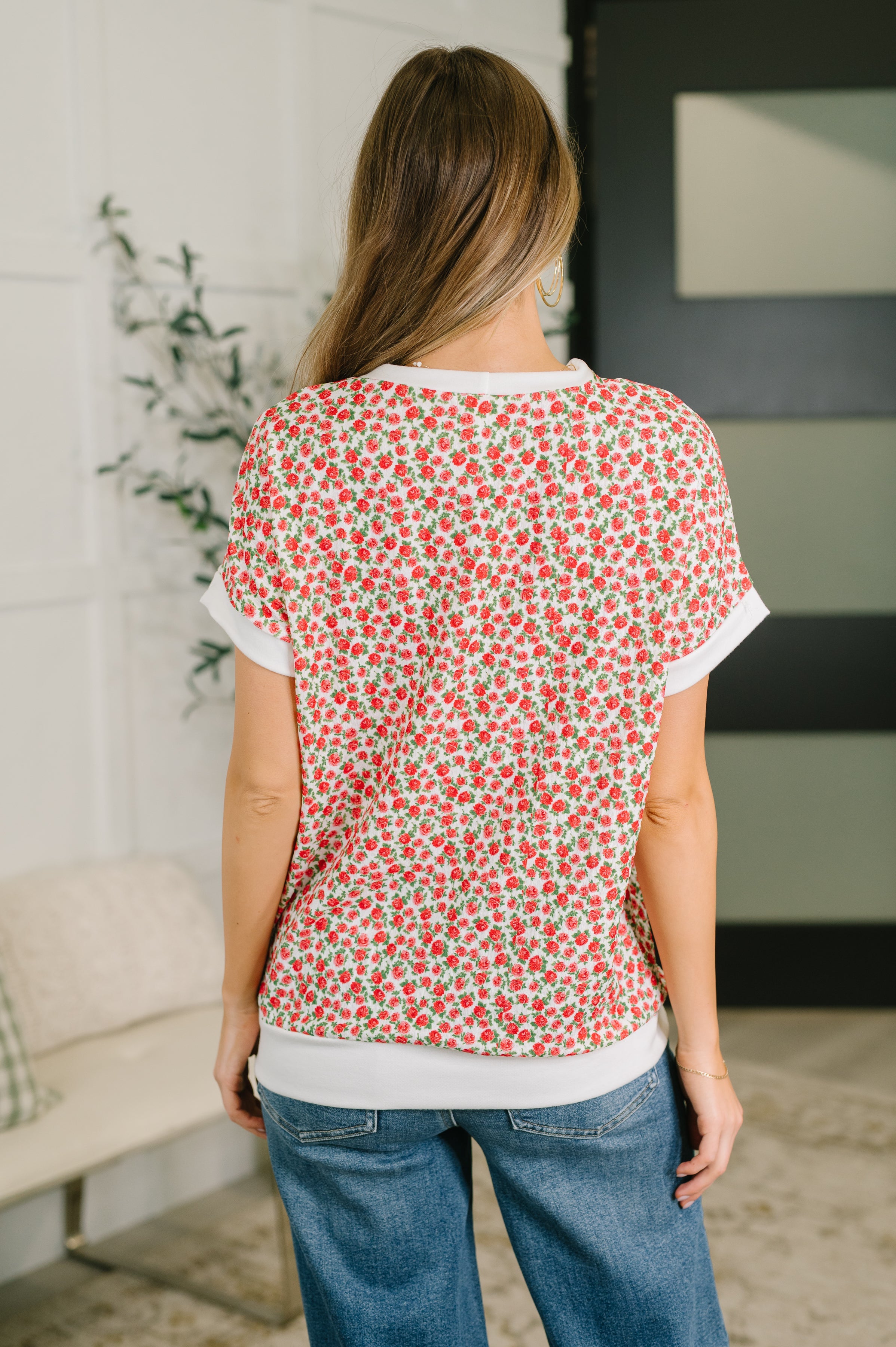 Vivid Memories Relaxed Top in Tomato Red Womens Ave Shops- Tilden Co.