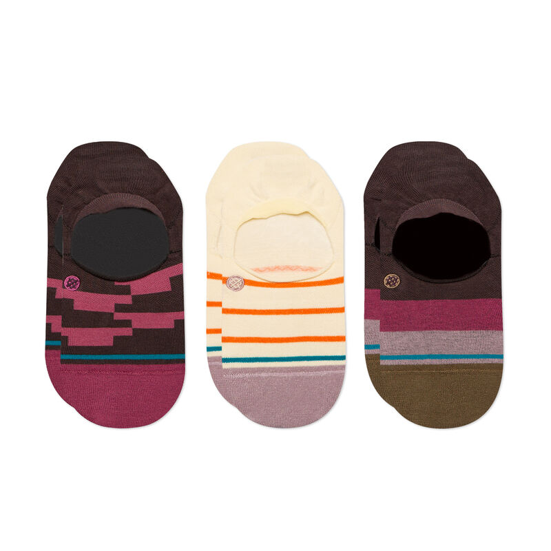 Stance No Show Socks 3 Pack Small (Men 3-5.5 / Women 5-7.5) / Plum Small (Men 3-5.5 / Women 5-7.5) Plum No Show Socks Stance- Tilden Co.