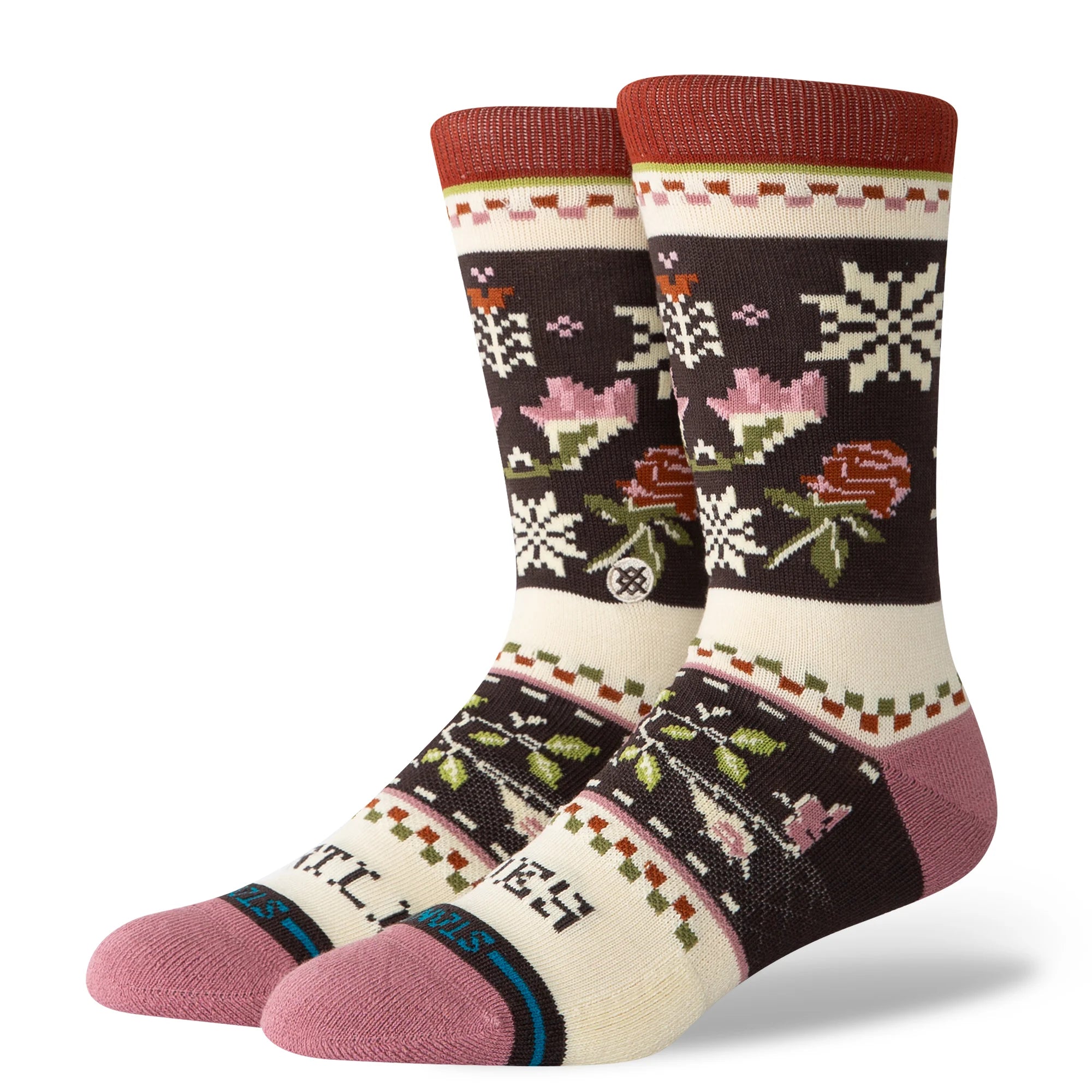 Cotton Crew Medium Cushion Socks - Mistling Toes Crew Socks Stance- Tilden Co.