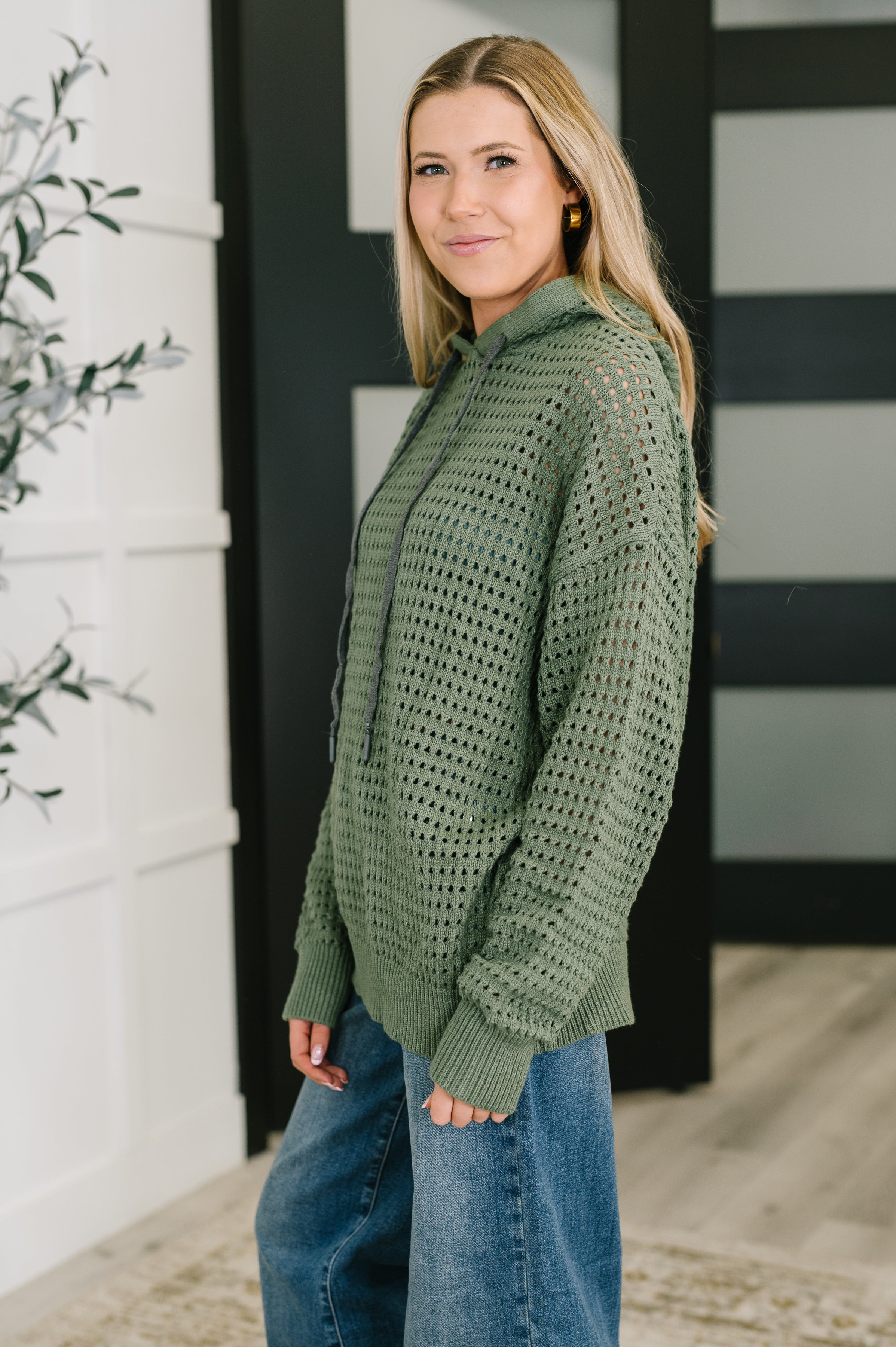 What a Catch Open Weave Pullover Womens Ave Shops- Tilden Co.
