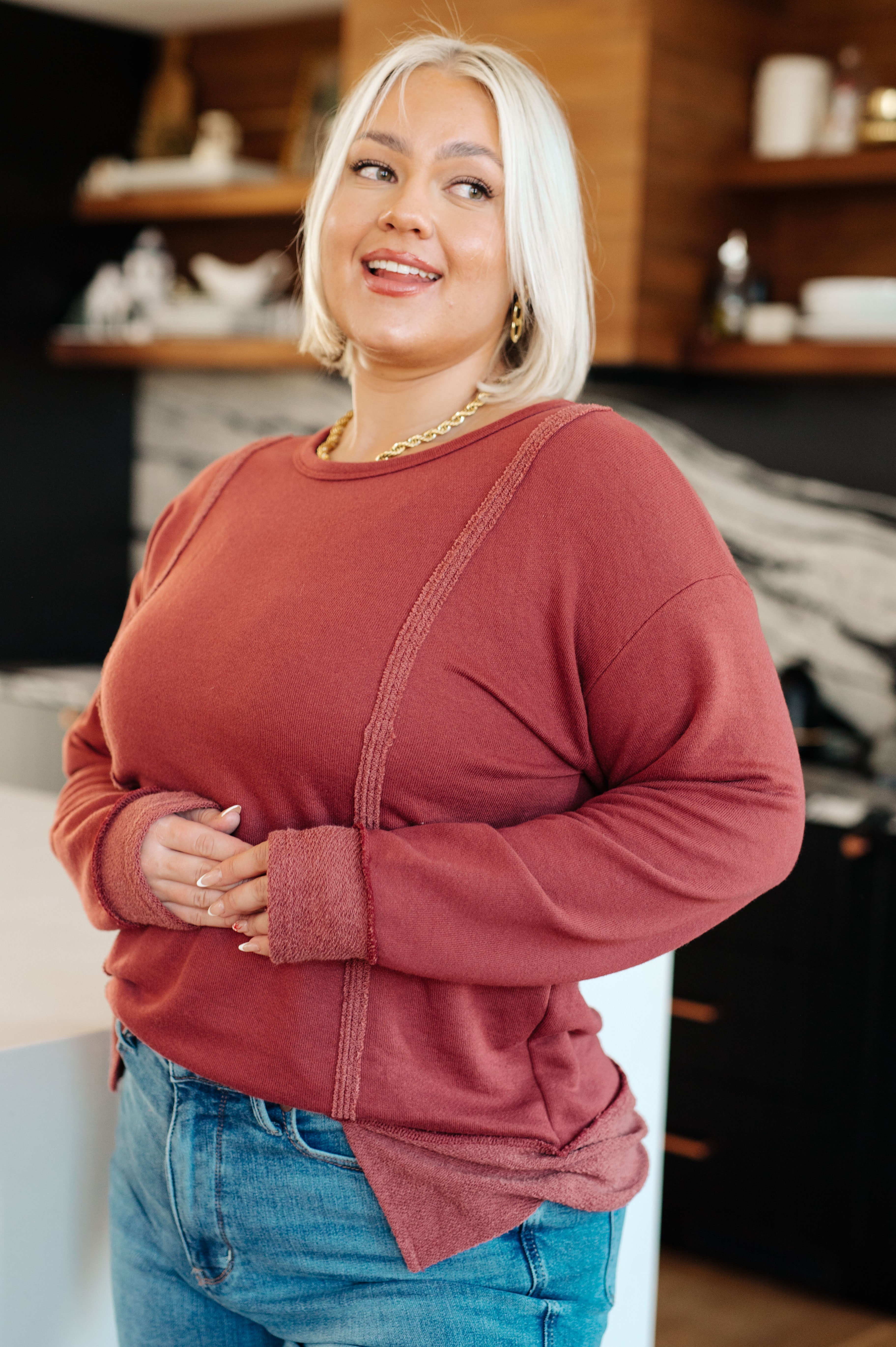 Why Don't You Pullover Womens Ave Shops- Tilden Co.