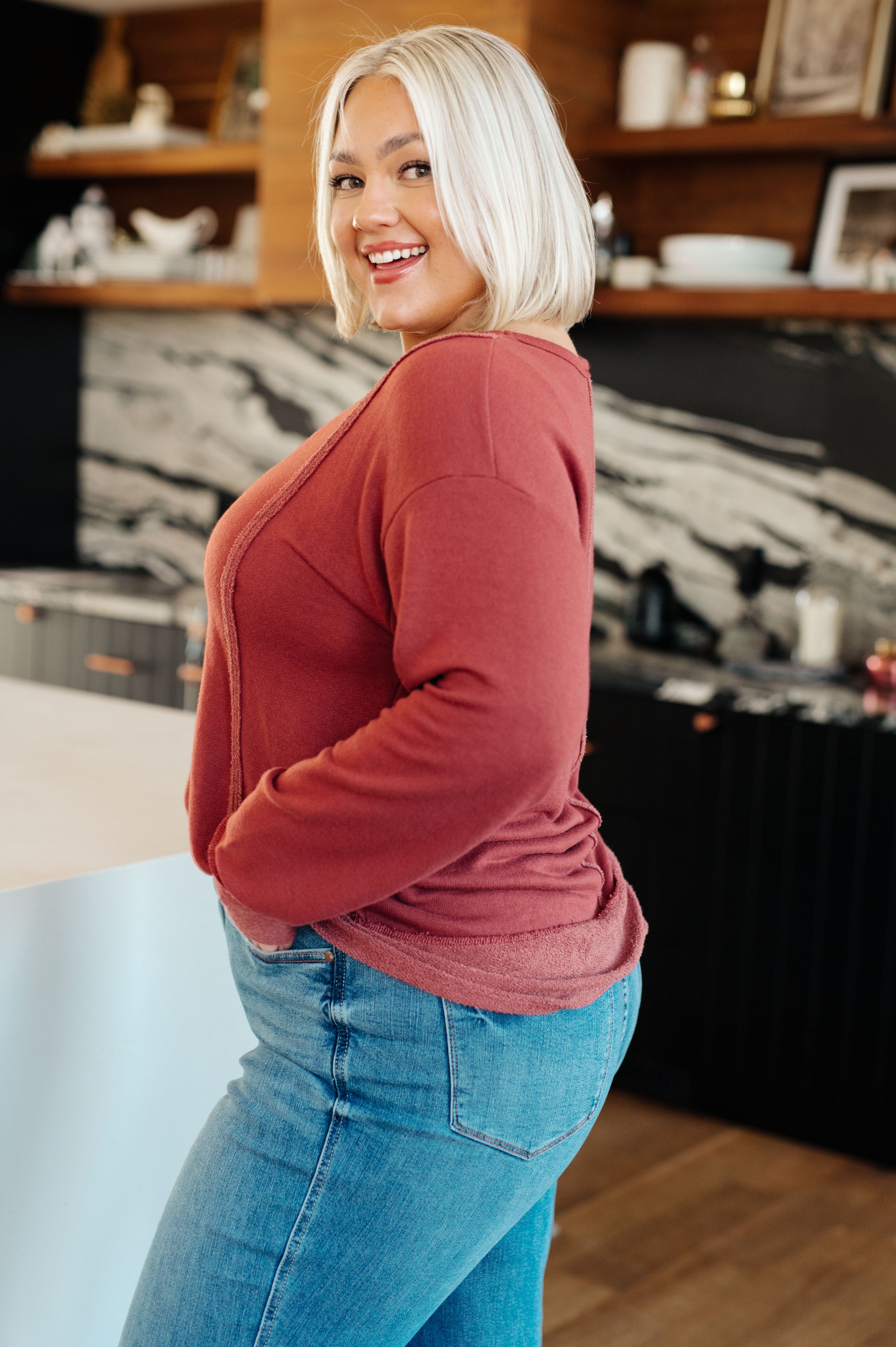 Why Don't You Pullover Womens Ave Shops- Tilden Co.