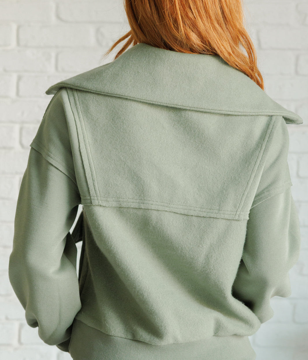 Winter is Coming Fleece Collared Pullover Tops Ave Shops- Tilden Co.