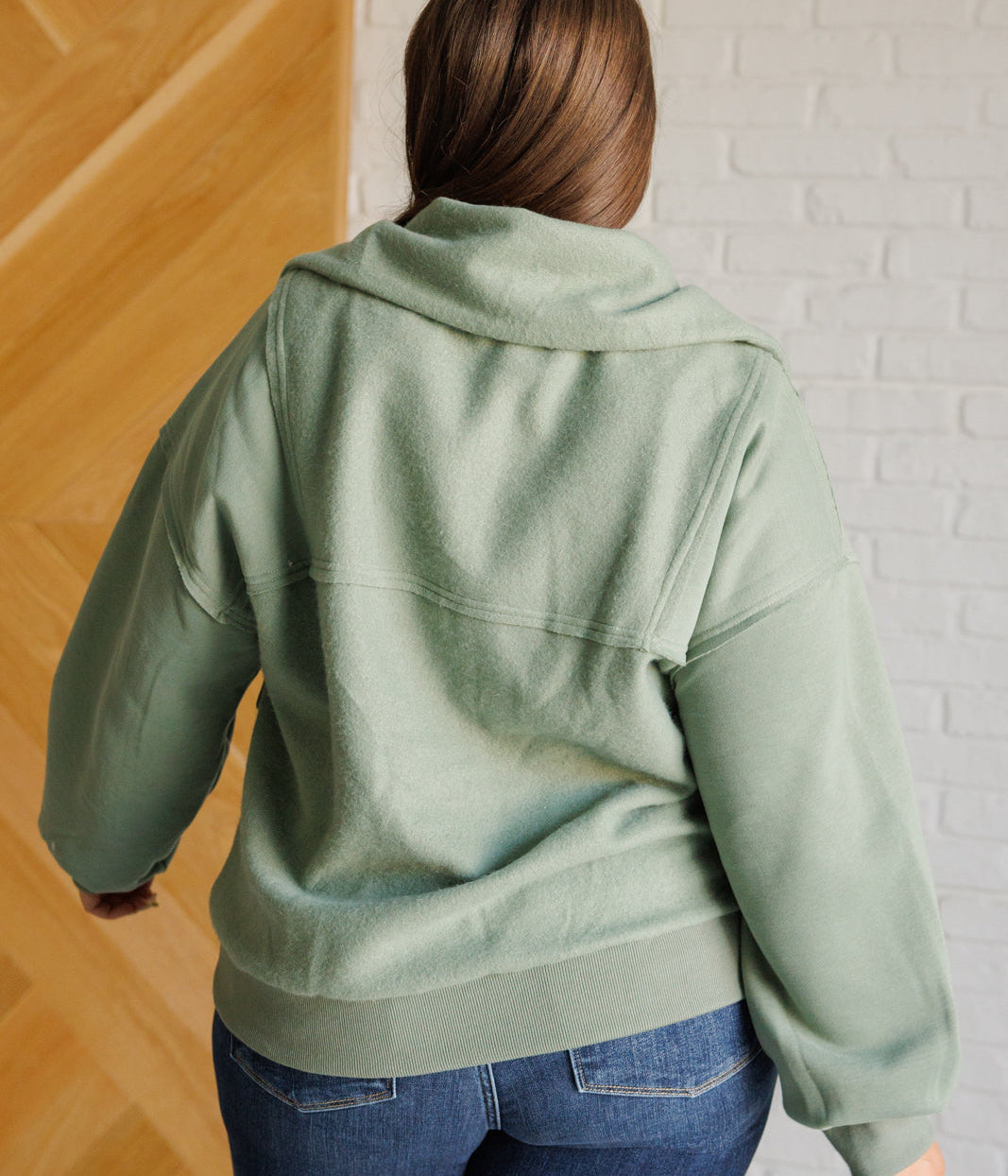 Winter is Coming Fleece Collared Pullover Tops Ave Shops- Tilden Co.