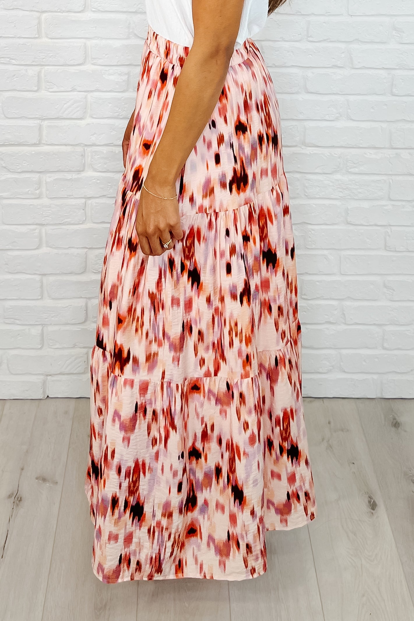 Words Fail Me Watercolor Print Maxi Skirt Womens Ave Shops- Tilden Co.