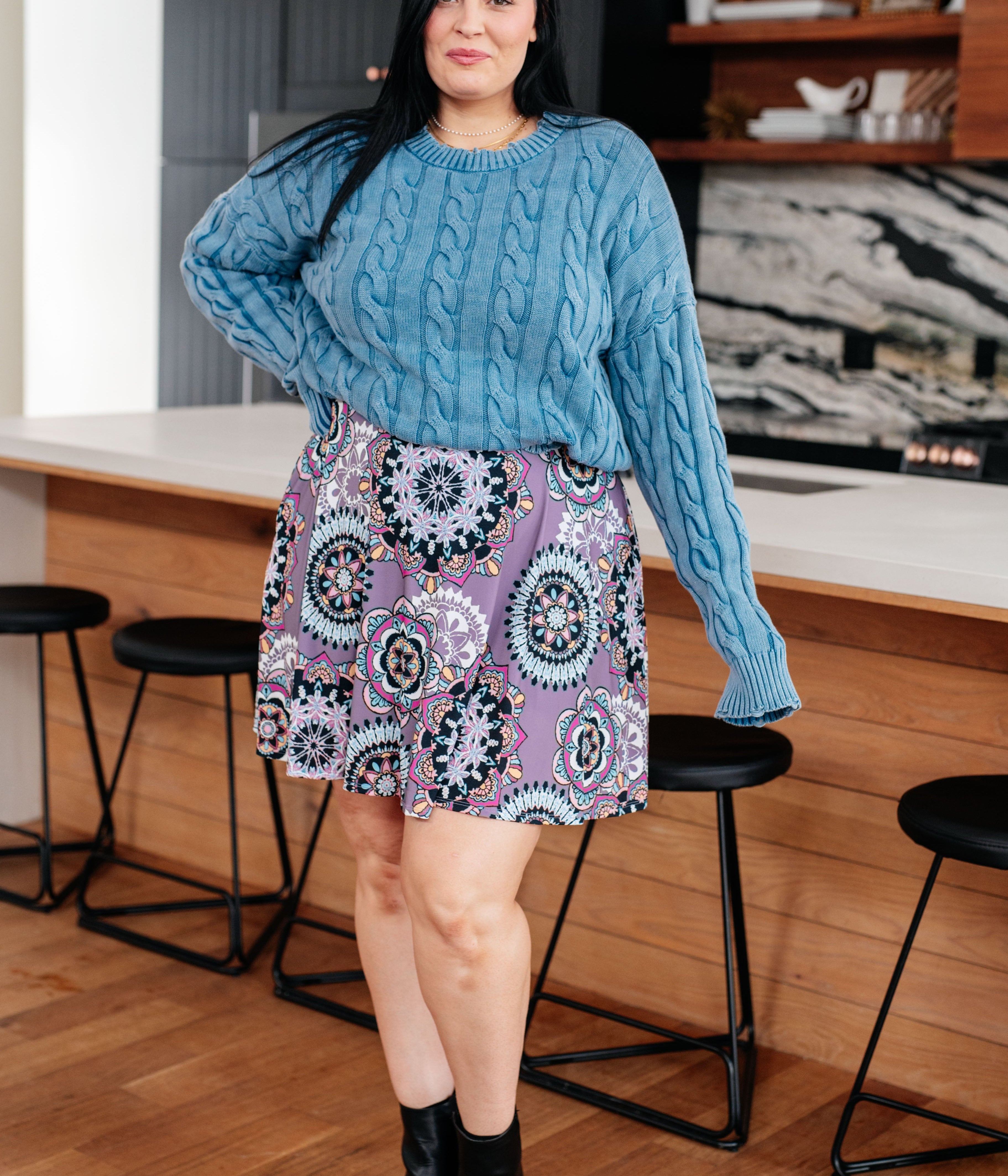 In the Right Direction Cable Knit Sweater Tops Ave Shops- Tilden Co.